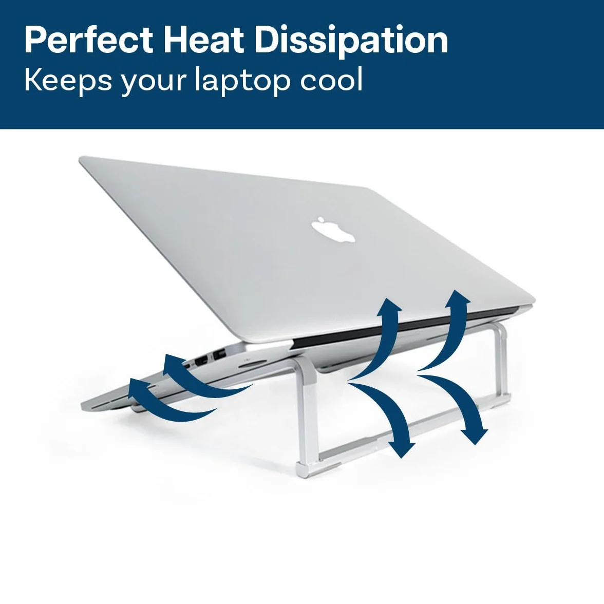 Support Ordinateur Portable Pliable Aluminium Universel Ventilé 10-18 Pouces pour MacBook Notebook ASUS Acer