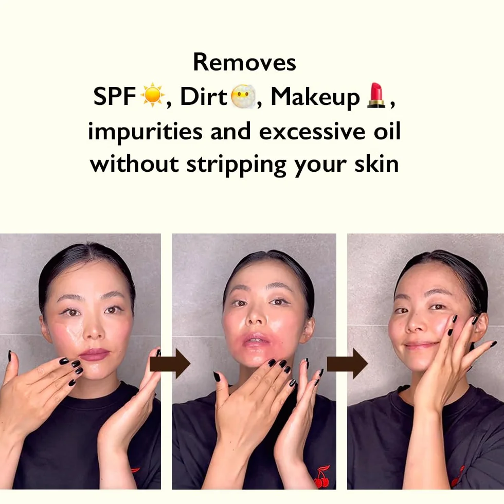 Haruharu Wonder Black Rice Moisture Huile nettoyante en profondeur visage coréen végétalien sans cruauté animale
