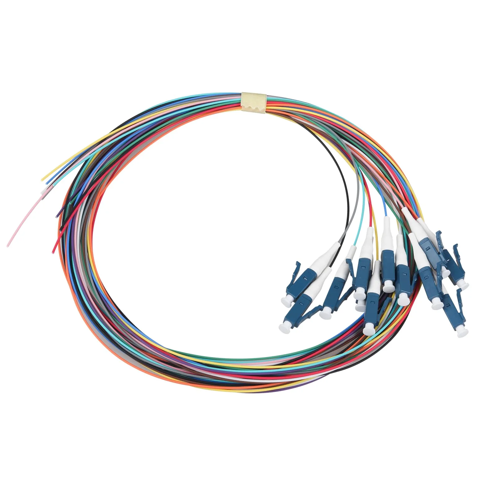 LC-SM Boîtier en fibre optique duplex 12 ports avec bobine monomode LC-UPC (comprend 1,2 m Pigtail et 6 coupleurs)