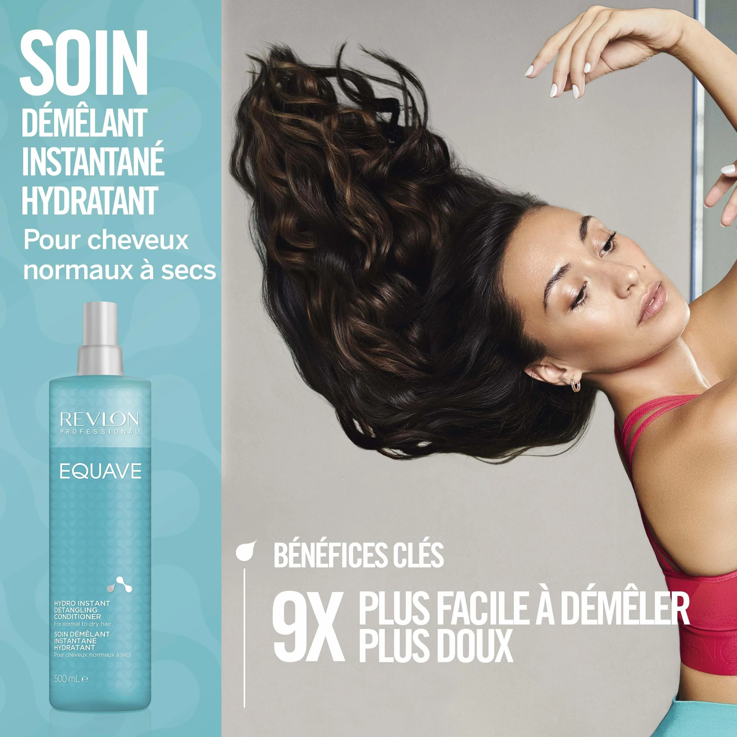 REVLON PROFESSIONAL Equave Soin Démêlant Instantané sans Rinçage Spray Hydronutritif pour Cheveux Normaux à Secs