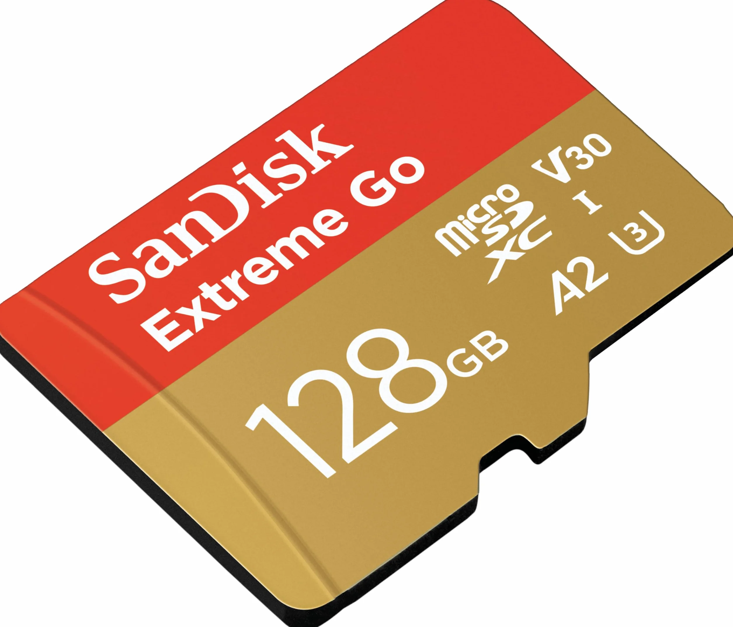 SanDisk 128Go Extreme Go Carte MicroSDXC + adaptateur SD UHS-I V30 Class 10 U3 jusqu'à 200 MB/s
