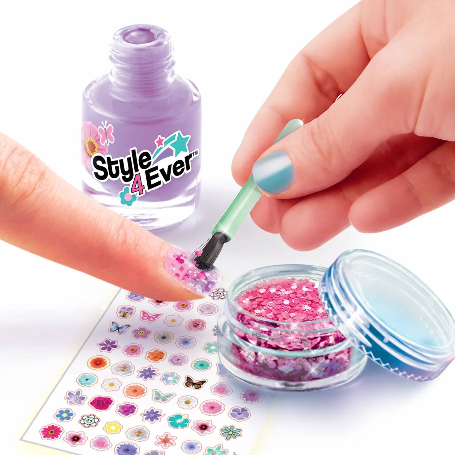 Canal Toys Style 4 Ever Set de Manucure Bloom Kit Créatif Nail Art Enfant 8+ Ans