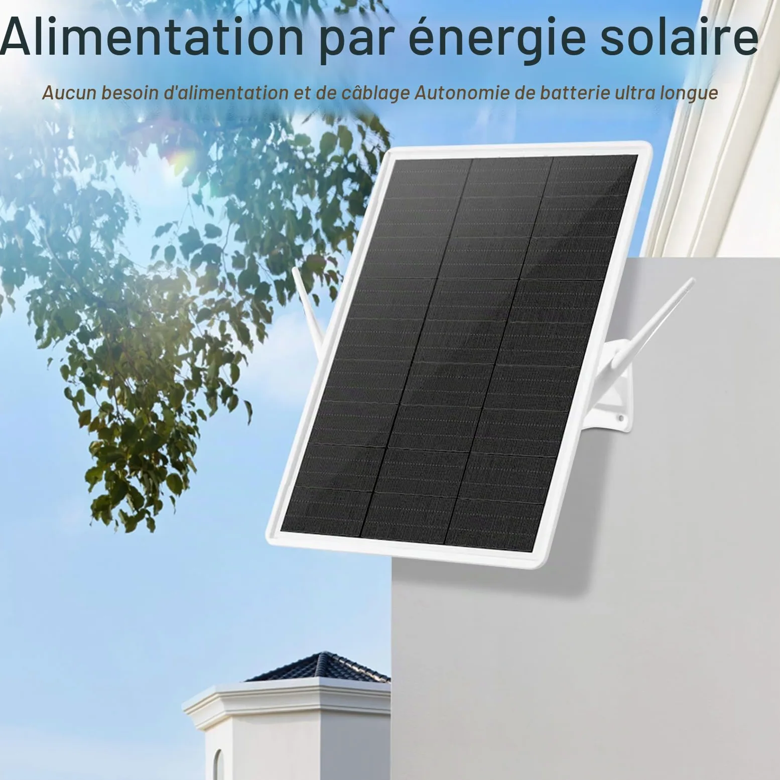 Repeteur WiFi Solaire Batterie Exterieur sans Fil, amplificateur WiFi | extension de portée WiFi jusqu'à 100 m, répéteur WiFi 2,4 GHz avec 300 Mbps, point d'accès WiFi compatible avec les appareils
