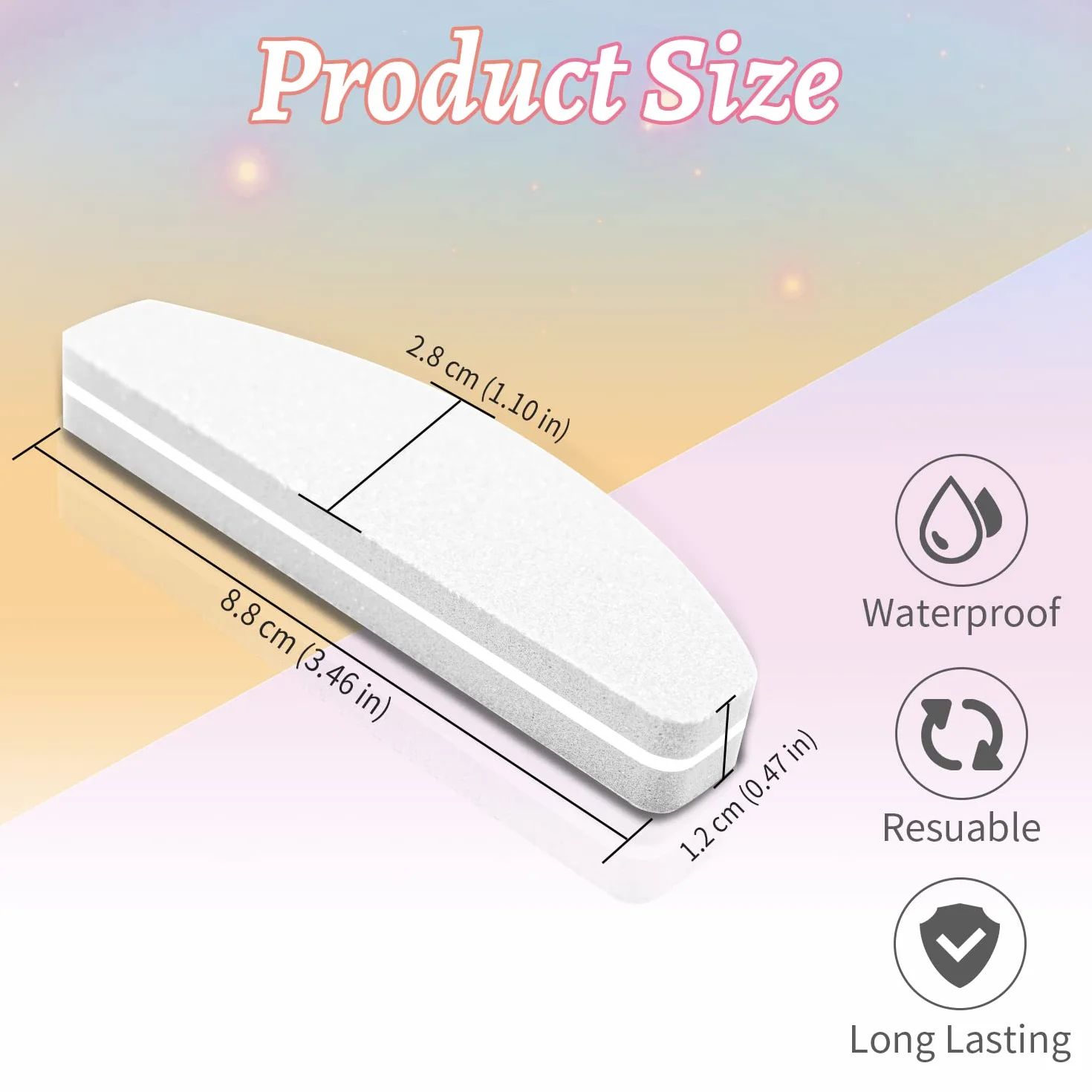 Lot de 20 Bloc Polissoir Ongles 100/180 pour Ongles Acrylique ou Gel Naturel