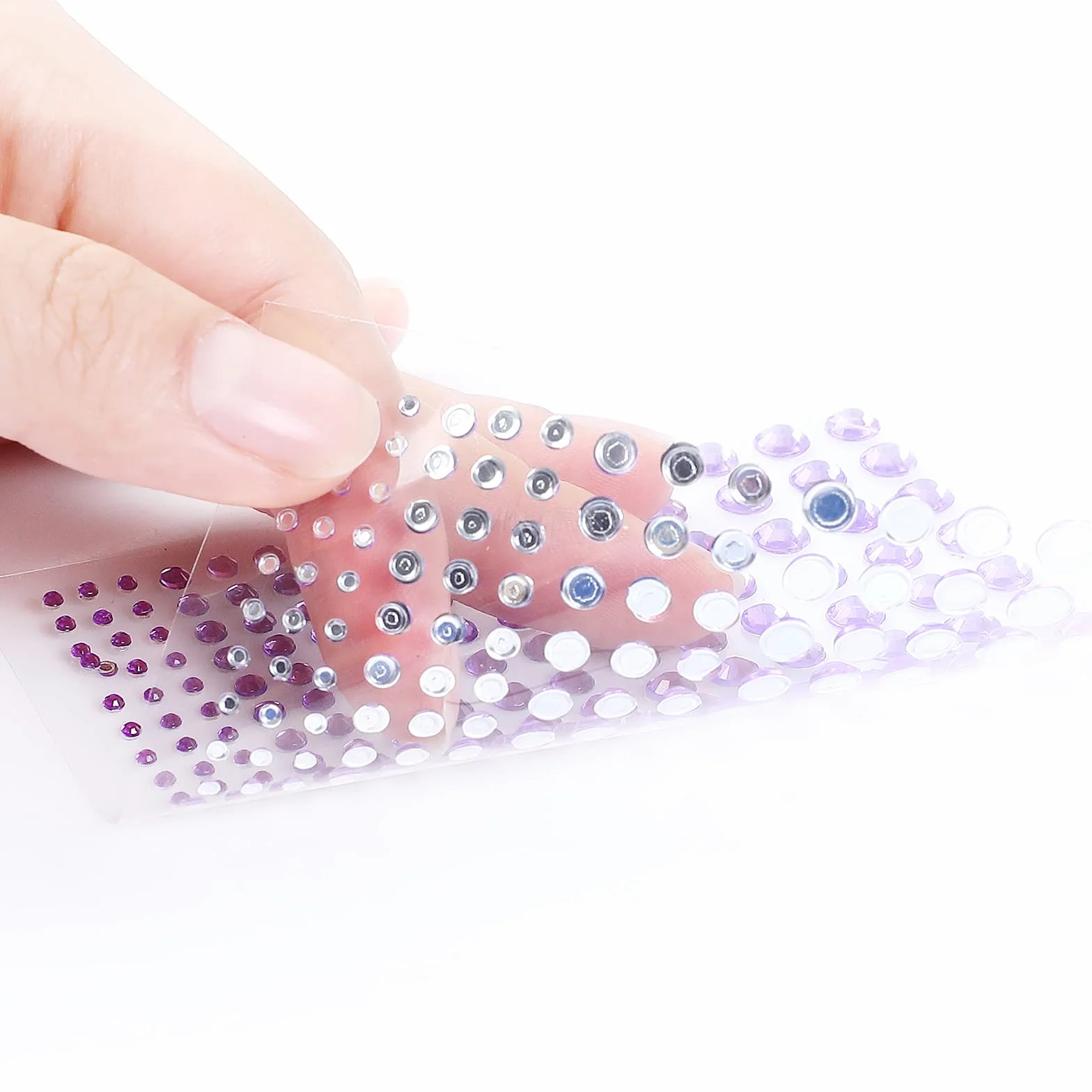 Strass Autocollant 3600 PCS 16 Couleurs 2-6MM Auto-adhésif Cristal DIY Artisanat Décoration