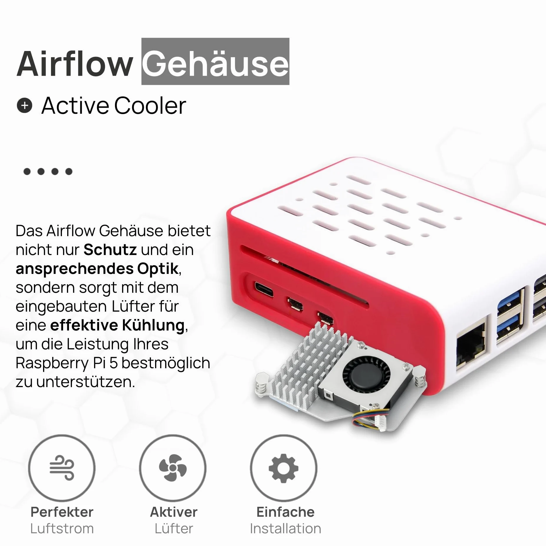 db-tronic Starter Kit pour Raspberry Pi 5 8 Go | Édition 64 Go | Alimentation 27 W | Boîtier Airflow | Refroidissement Actif | Micro HDMI 4K | idéal pour Home Assistant et Le Smart Home