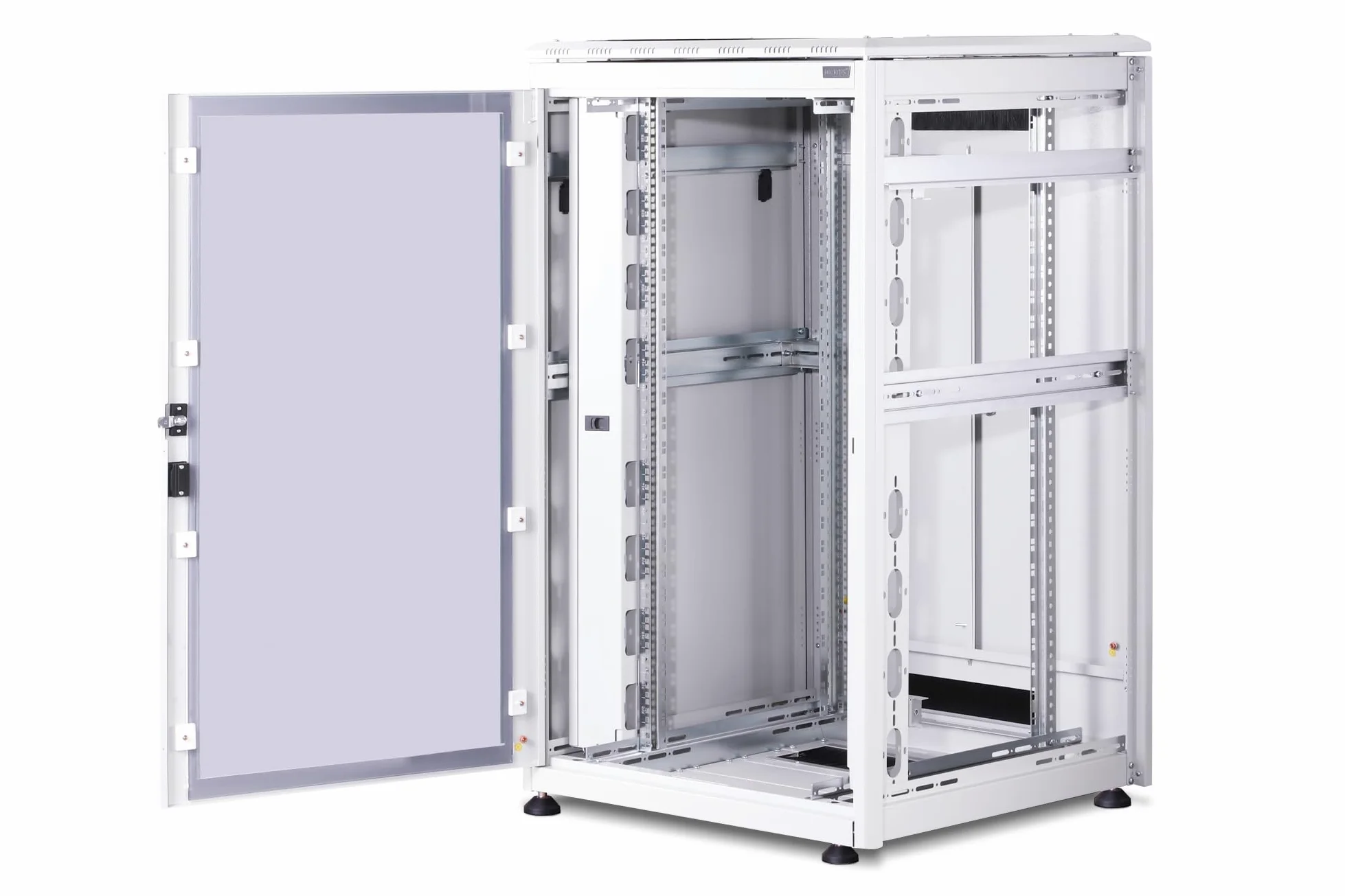 DIGITUS Armoire réseau - Rack 19 pouces - 26U - 80 x 80 cm - Charge admissible 1200 kg - Profondeur utile 74,3 cm - Série Unique - Gris