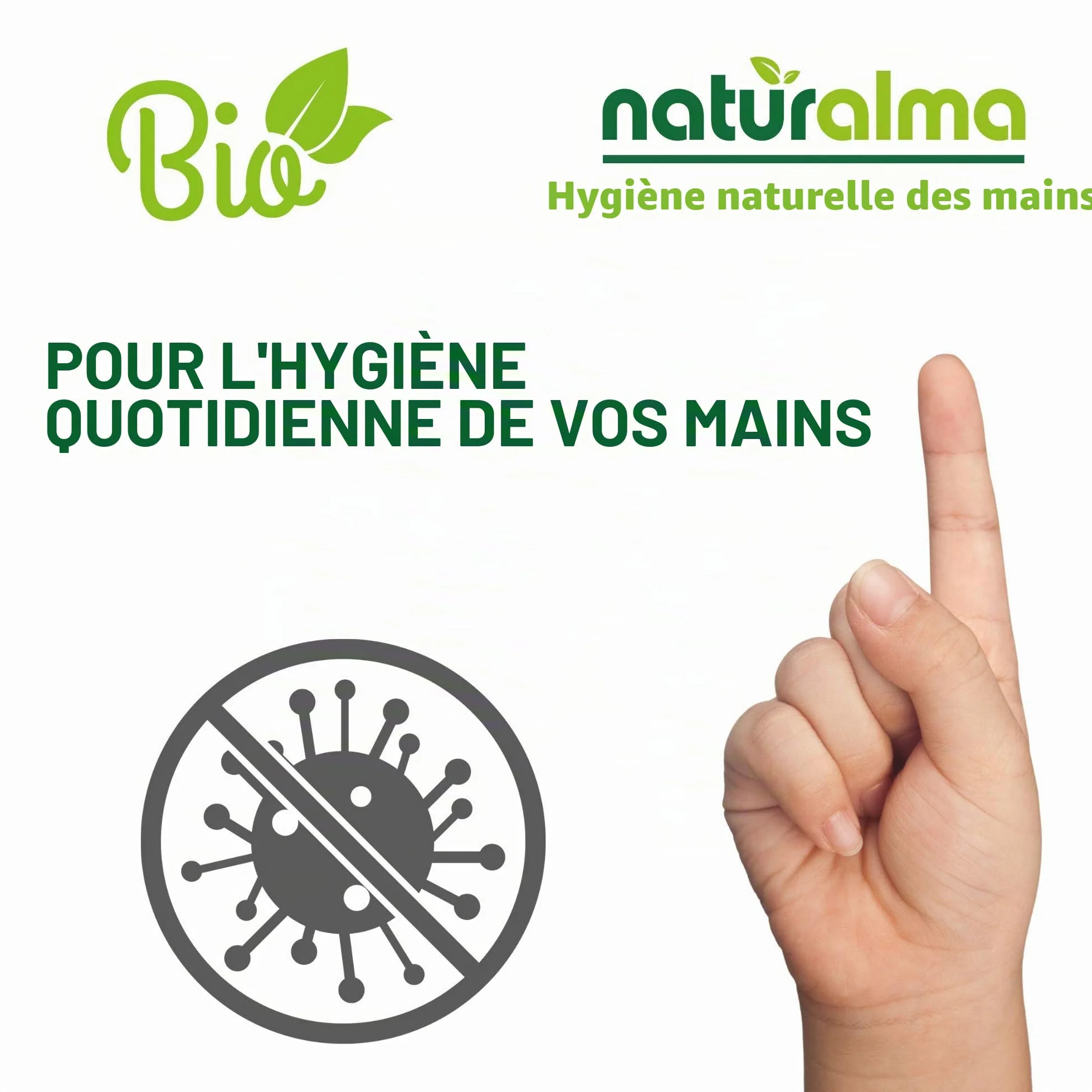 Savon artisanal végétal TEA TREE ET HUILE DE NEEM Bio 2 x 100g Naturalma