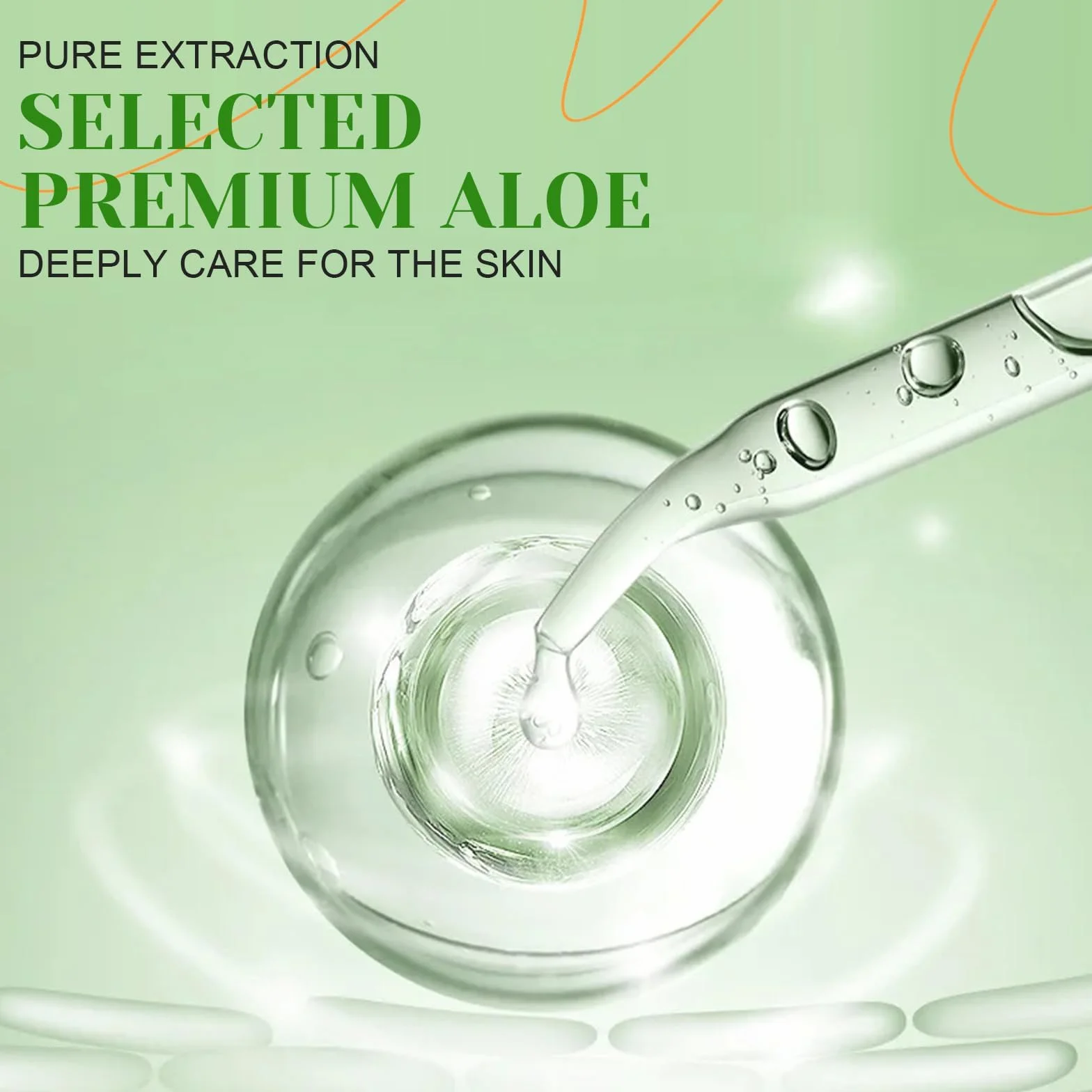 Gel d’aloe vera 250 ml, Crème soin rafraîchissant apaisant pour la peau, hydratant visage et corps