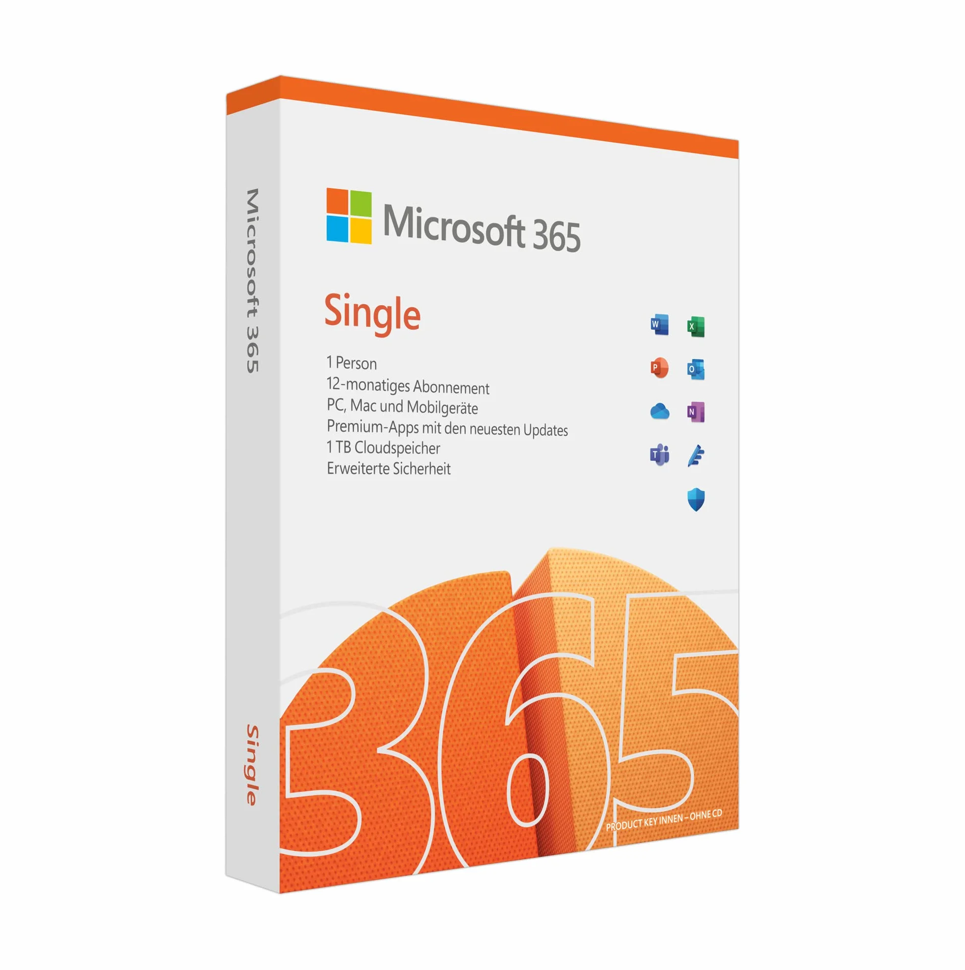 Microsoft 365 Single 1 PC/MAC 1 Year DE Box
