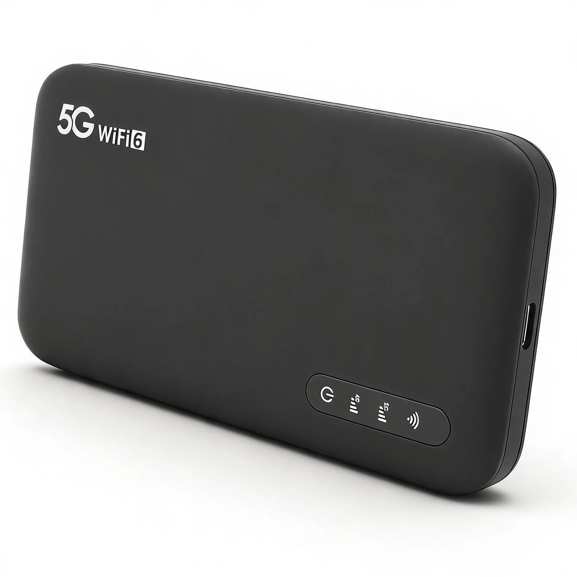 Routeur Portable 5G Mobile Hotspot WiFi 6, 5G avec Emplacement pour Carte SIM, Support 16 Appareils 6100mAh Batterie, Appareils Internet Portables pour Les voyageant et