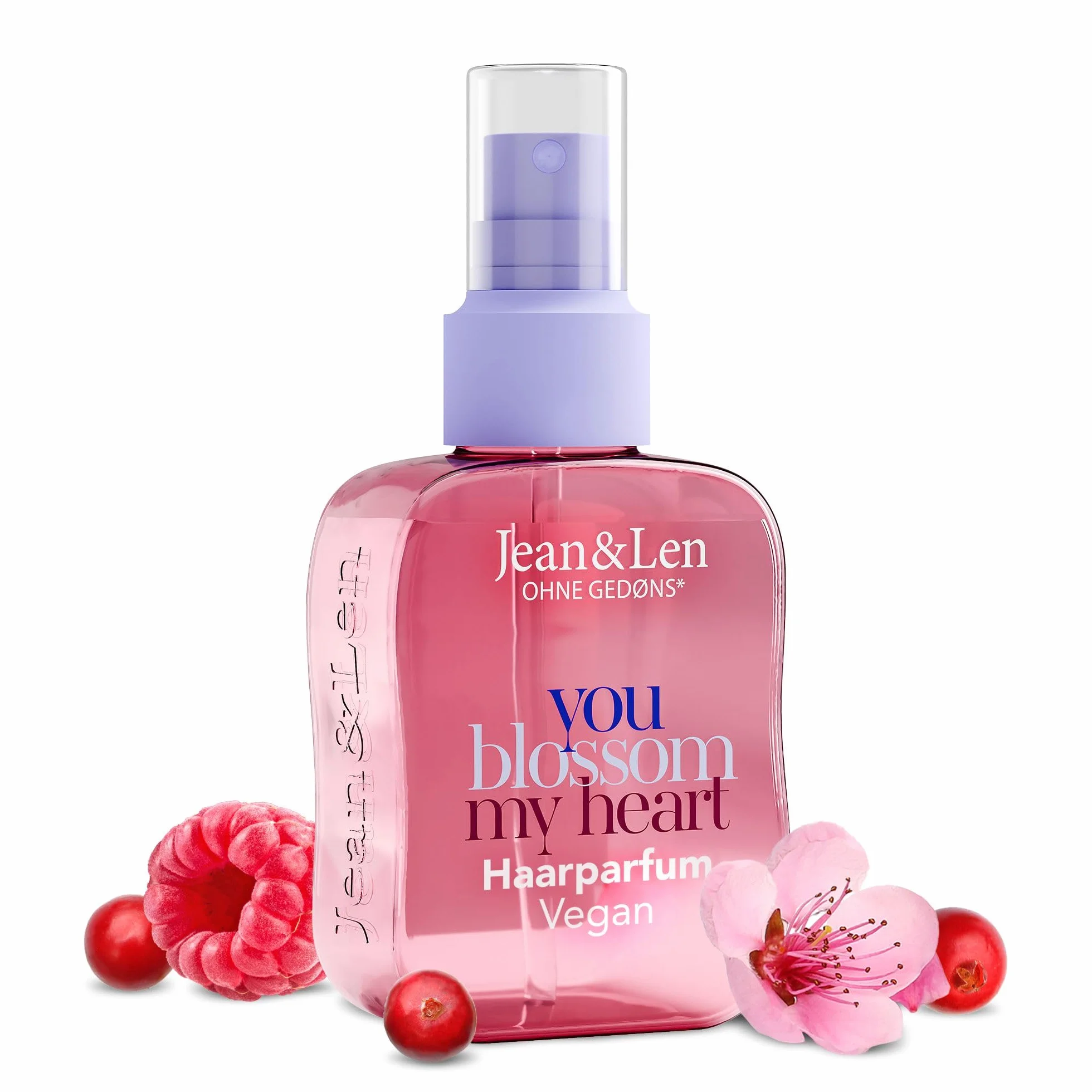 Jean & Len Parfum capillaire You Blossom My Heart floral fruits rouges végétalien