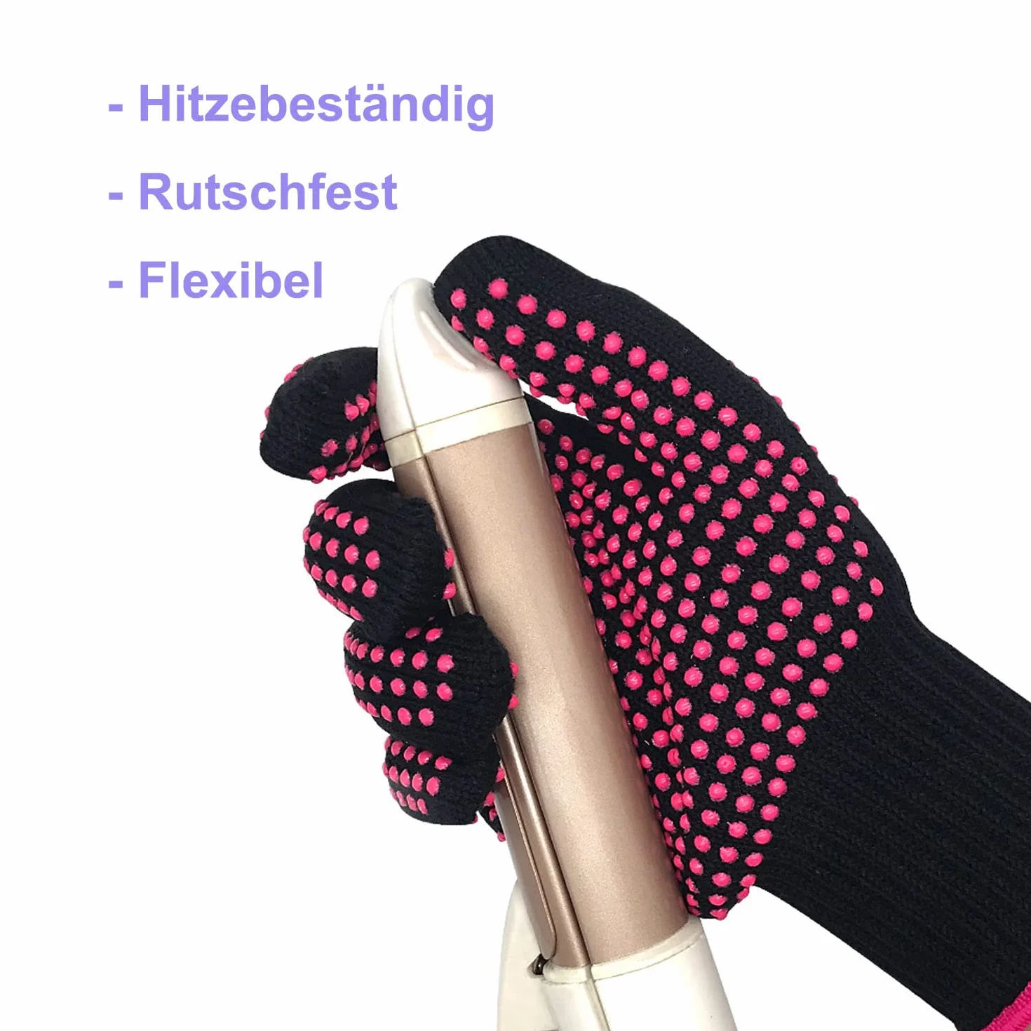 Lessmon Gants résistants à la chaleur pour coiffer les cheveux boucler lisser fer à friser