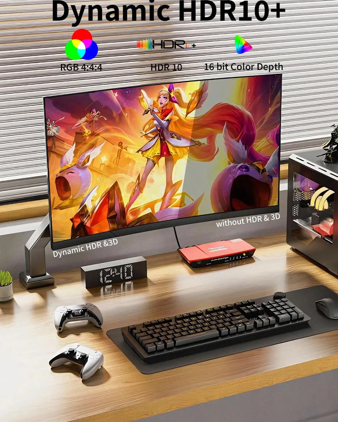Câble DisplayPort vers HDMI 4K 2M Unidirectionnel DP Mâle UHD 4K@30Hz Nylon pour Dell Lenovo HP