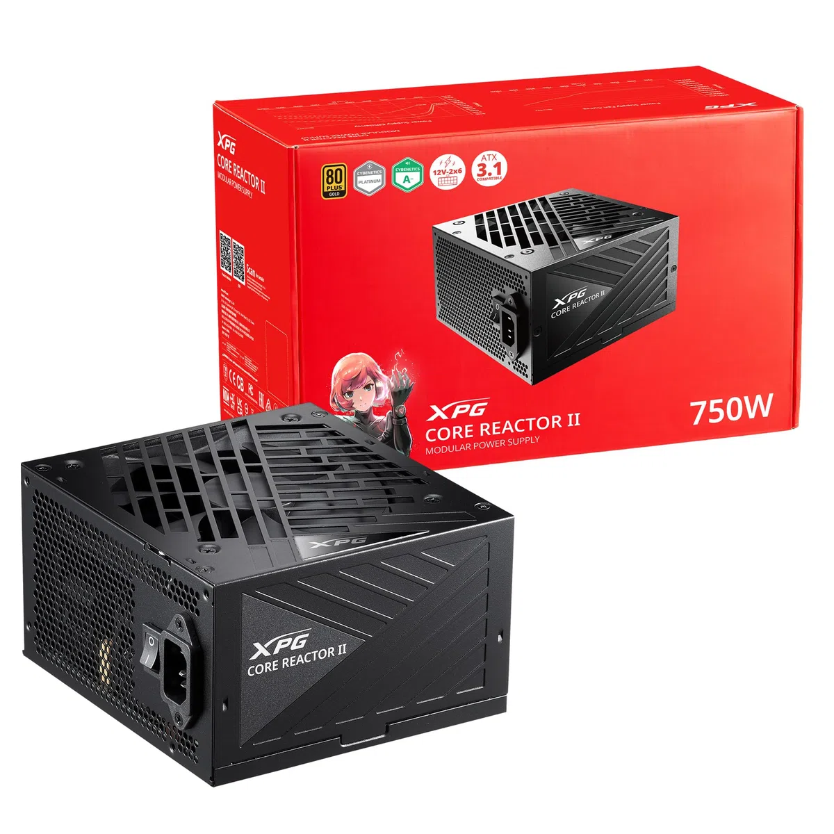 XPG COREREACTORII750G-BKCUS Alimentation PC 750W Core Reactor II 80 Plus Gold ATX Modulaire