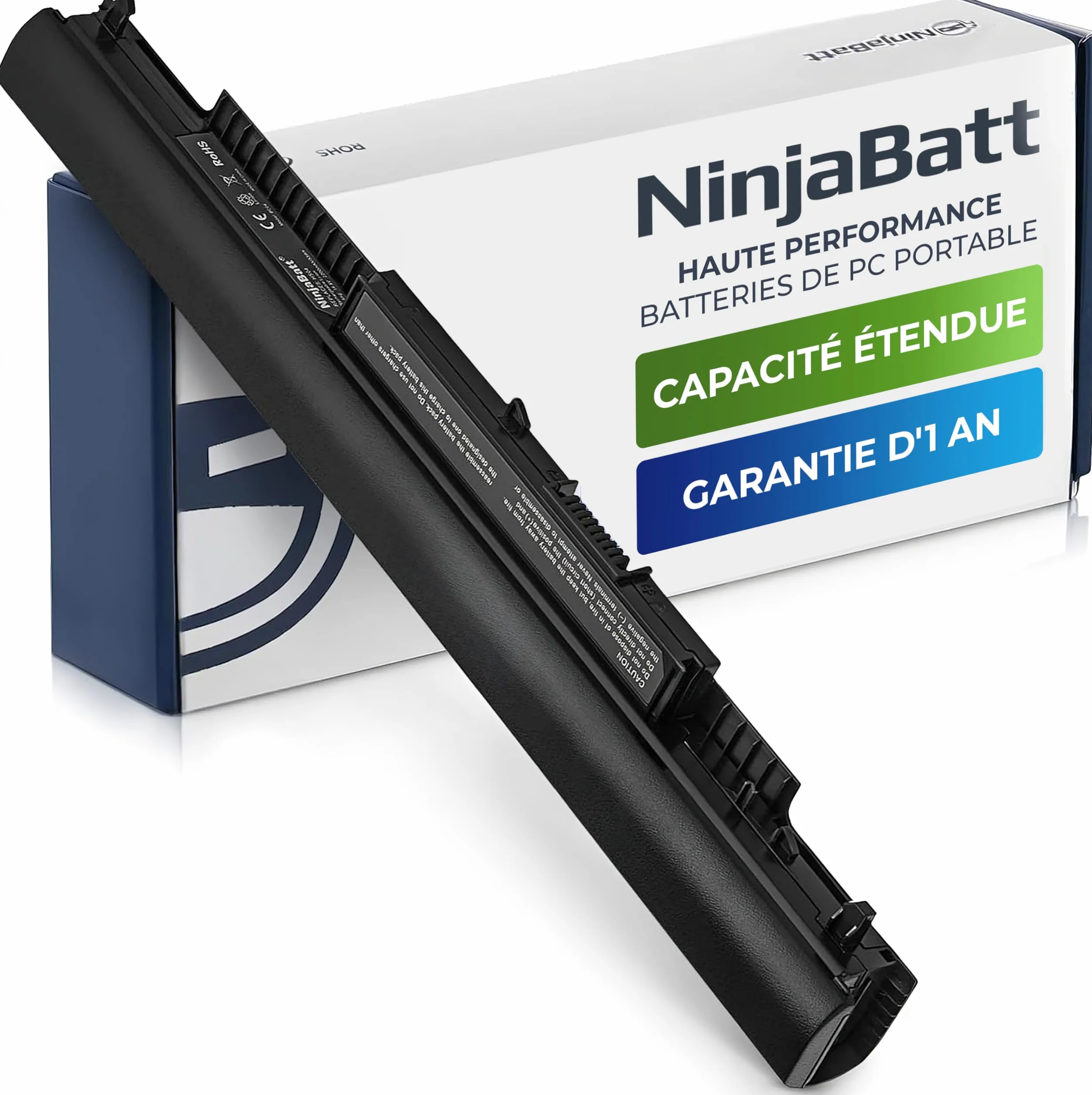 NinjaBatt Batterie pour HP 807957-001 807956-001 HS04 HS03 HSTNN-LB6V 807612-421 HSTNN-LB6U 250 G5 807611-421 TPN-C125 15-AF067SA 843532-851 Longue Durée 4 Cellules 2200mAh 33Wh
