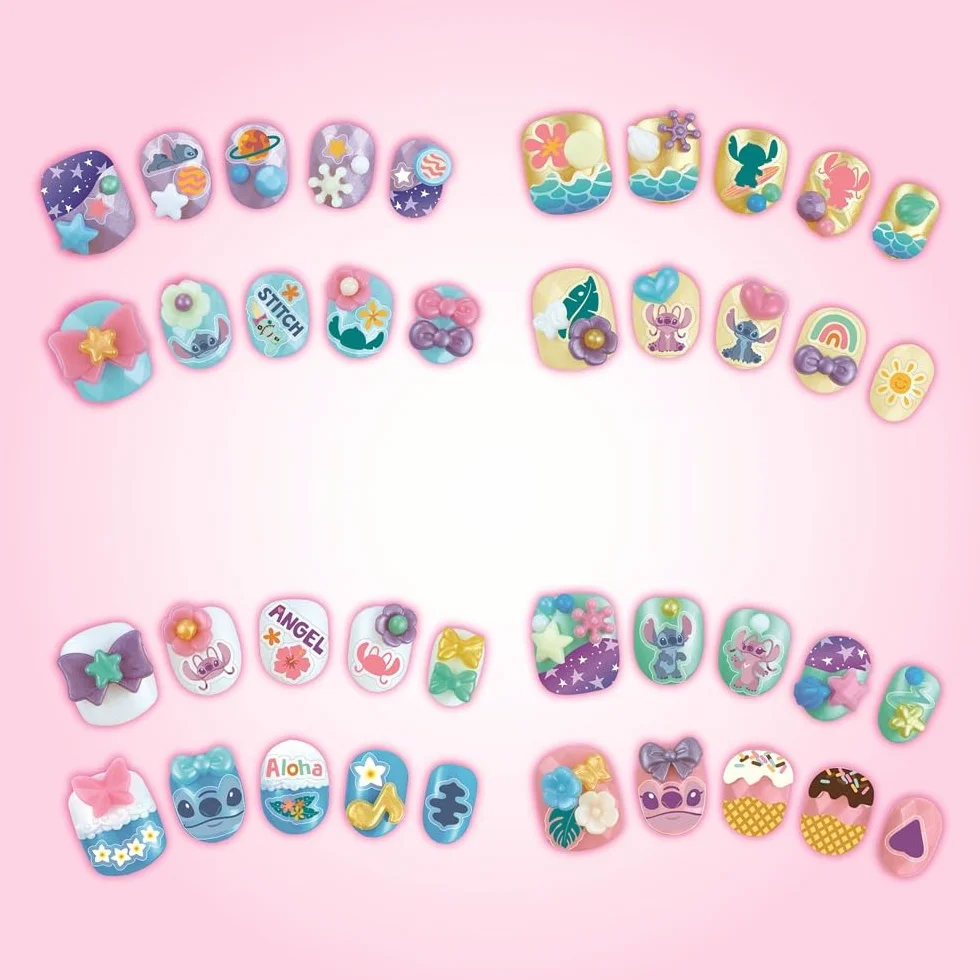 Aquabeads Nail Studio Kit de manucure Stitch pour Enfants 4 Ans et +