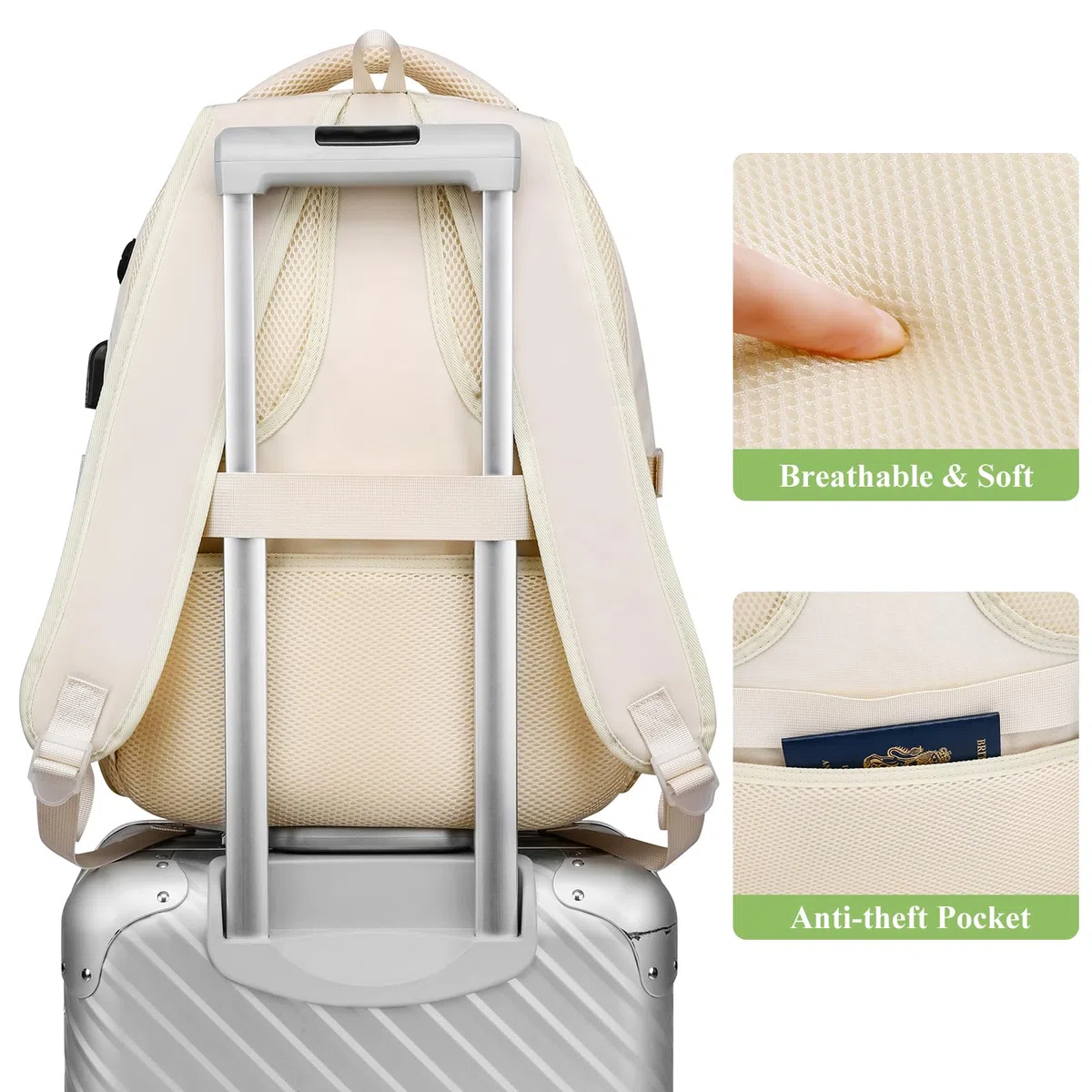 kadilong Lot de sacs à dos d'école pour adolescentes, jolis sacs à dos pour femmes, sac à dos esthétique, sac à dos pour ordinateur portable, sac à dos pour l'école intermédiaire
