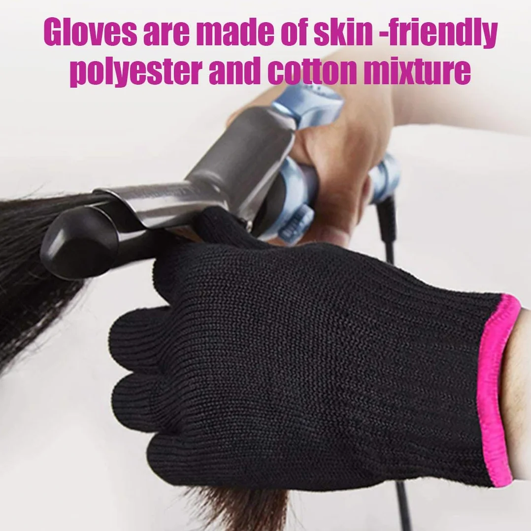 Gants résistants à la chaleur pour fer à friser et fer plat, protection thermique pour coiffure