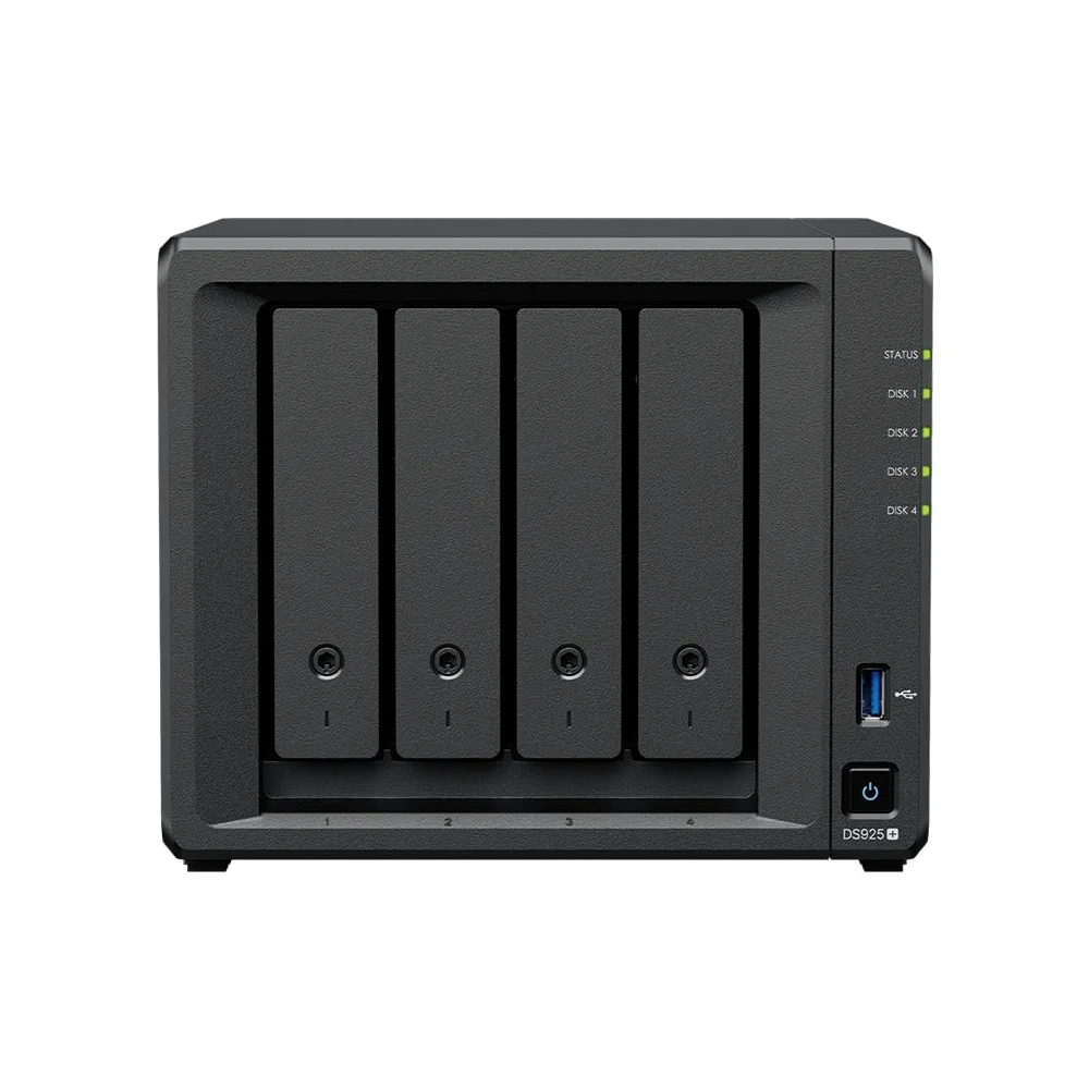NAS DiskStation DS925+ avec 4X disques durs 6To Hat Plus et avec 8Go RAM, Total: 24 to