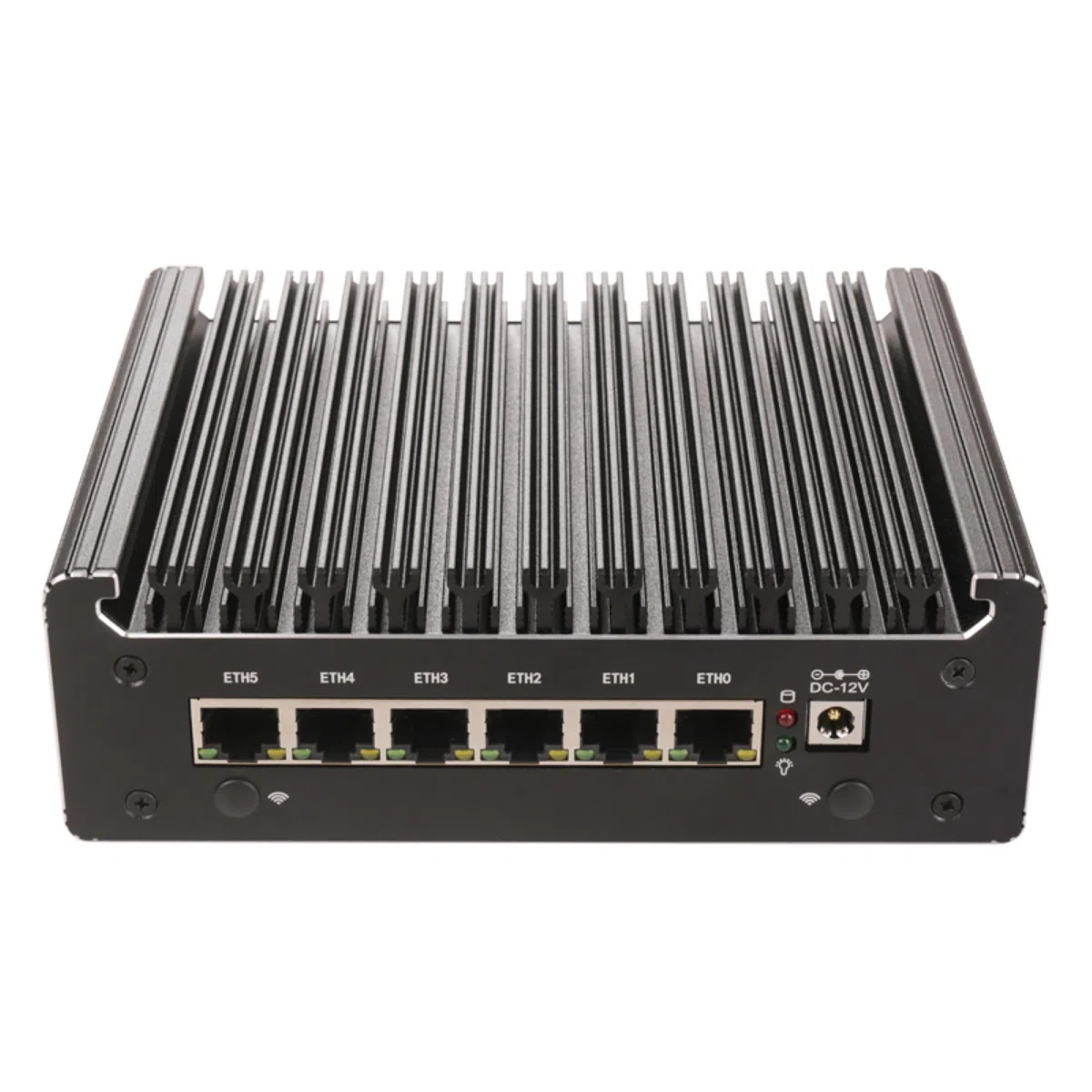 Pentium Gold 7505 Firewall Micro Appliance, Mini PC, Nano PC, Router PC with 6 RJ45 2500M, AES-NI,HDMI USB3.0 Console Port for Network Security Appliance