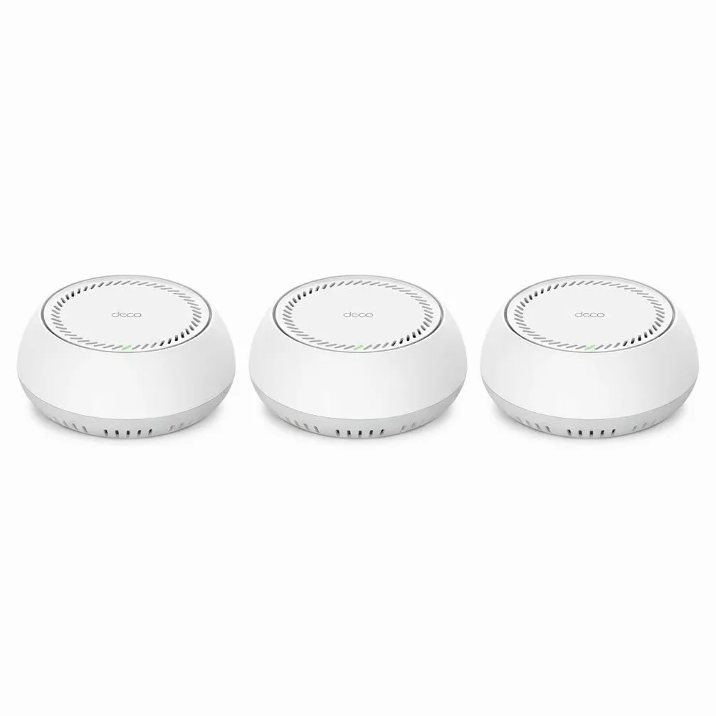 TP-Link Deco BE65-PoE Lot de 3 kits Wi-Fi 7 Mesh Wi-Fi BE9300 avec routeur et répéteur Tri-band Prise en charge de l'alimentation 802.3at-PoE et DC, port 5 Gbps, MLO, WPA3, recommandé pour les maisons