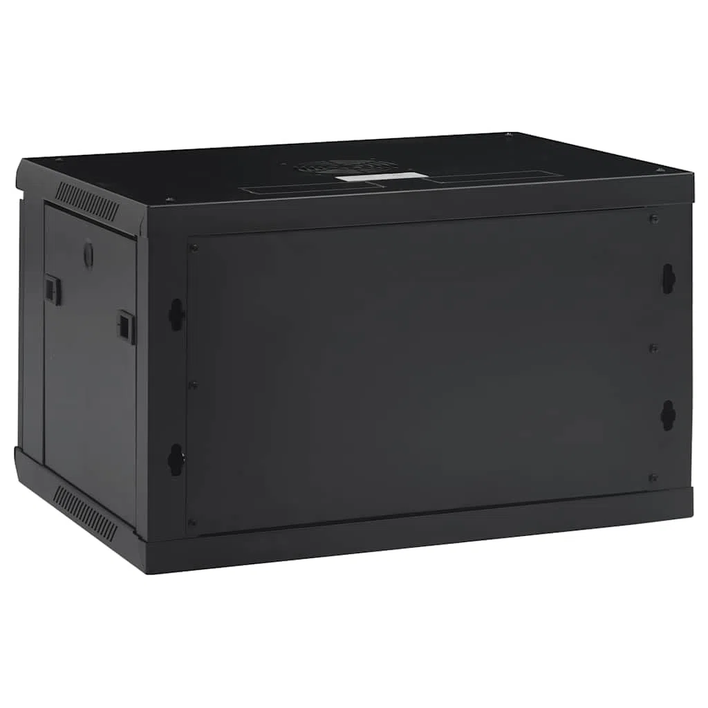 Coffret de réseau Mural 6U 19" IP20 600x450x350 mm, Armoire de Brassage en Acier laminé à Froid pour routeur et Modem Fibre, Baie de données avec Porte verrouillable et Panneaux