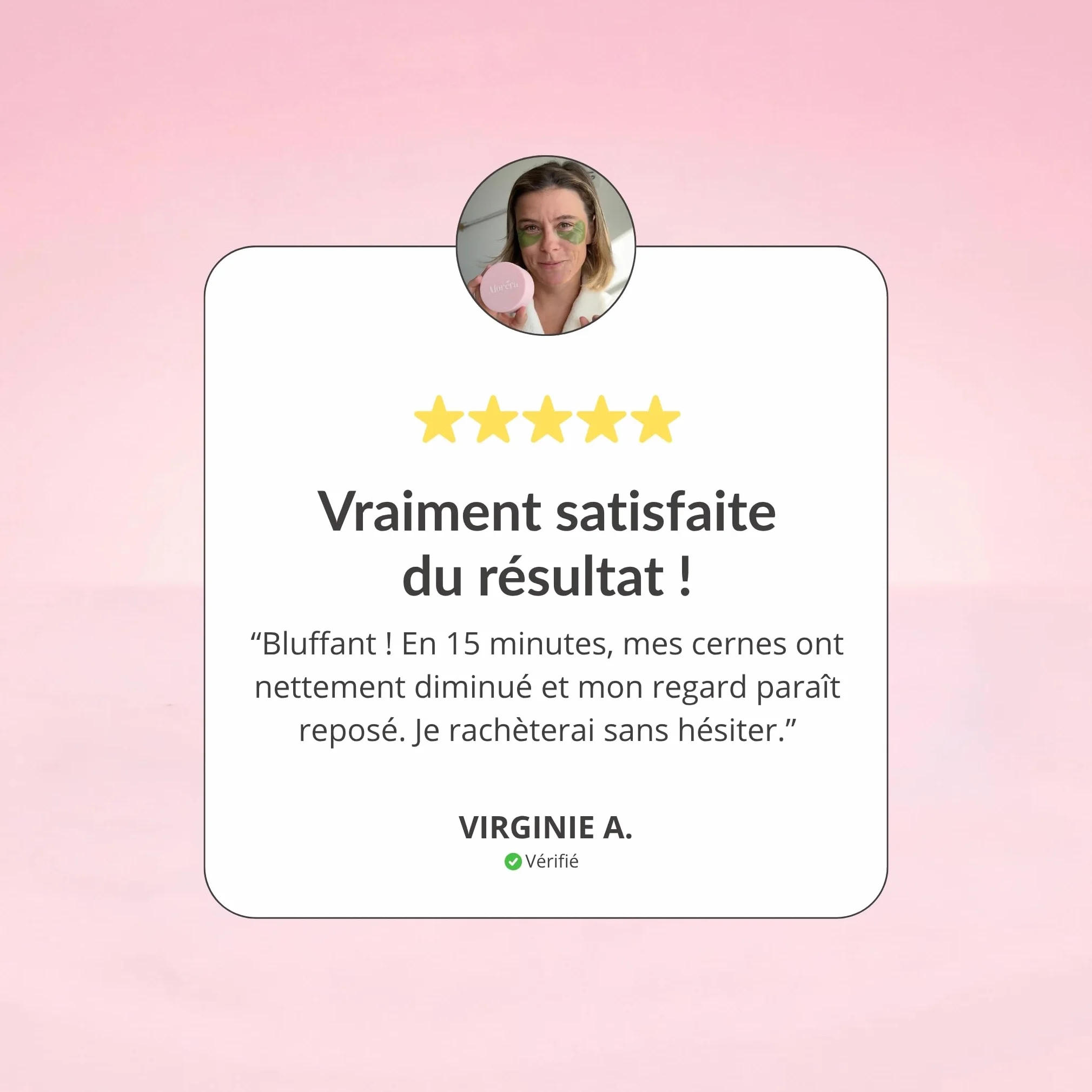 Patchs Anti-Cernes à la Caféine 30 Paires (60 Patchs) Décongestionne le contour des yeux Réduit les poches cernes et signes de fatigue Effet Booster Regard 98% d’Origine Naturelle 100/100 Yuka