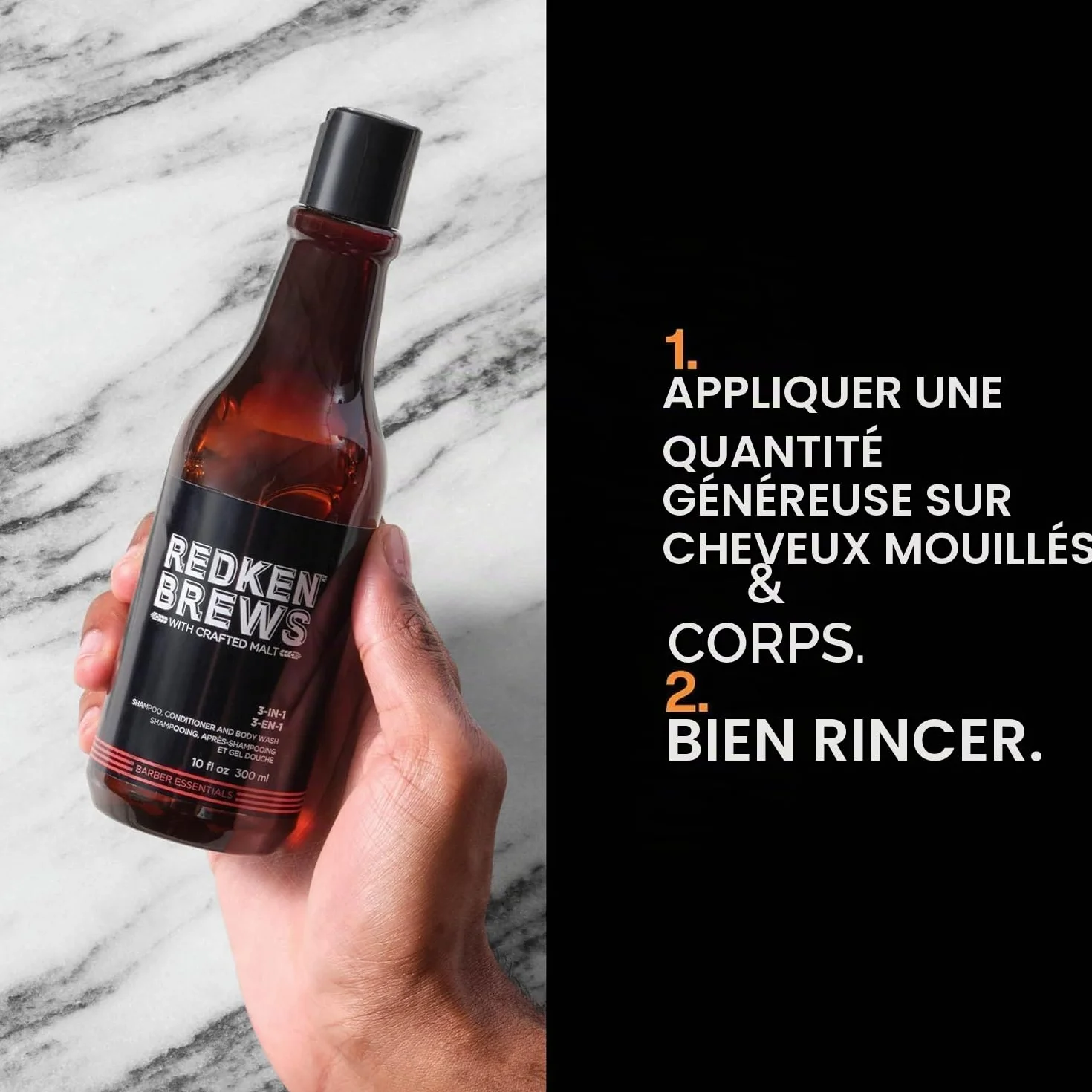 Redken Shampoing 3-en-1 Nettoyant Hydratant Cheveux Corps 300 ml