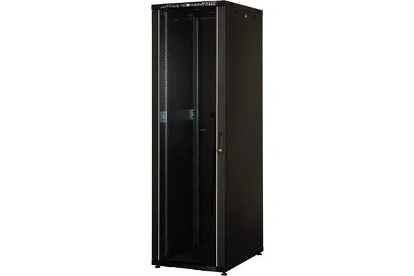 Baie de brassage BEEA 22U 600 x 800, verre, métal (noir)