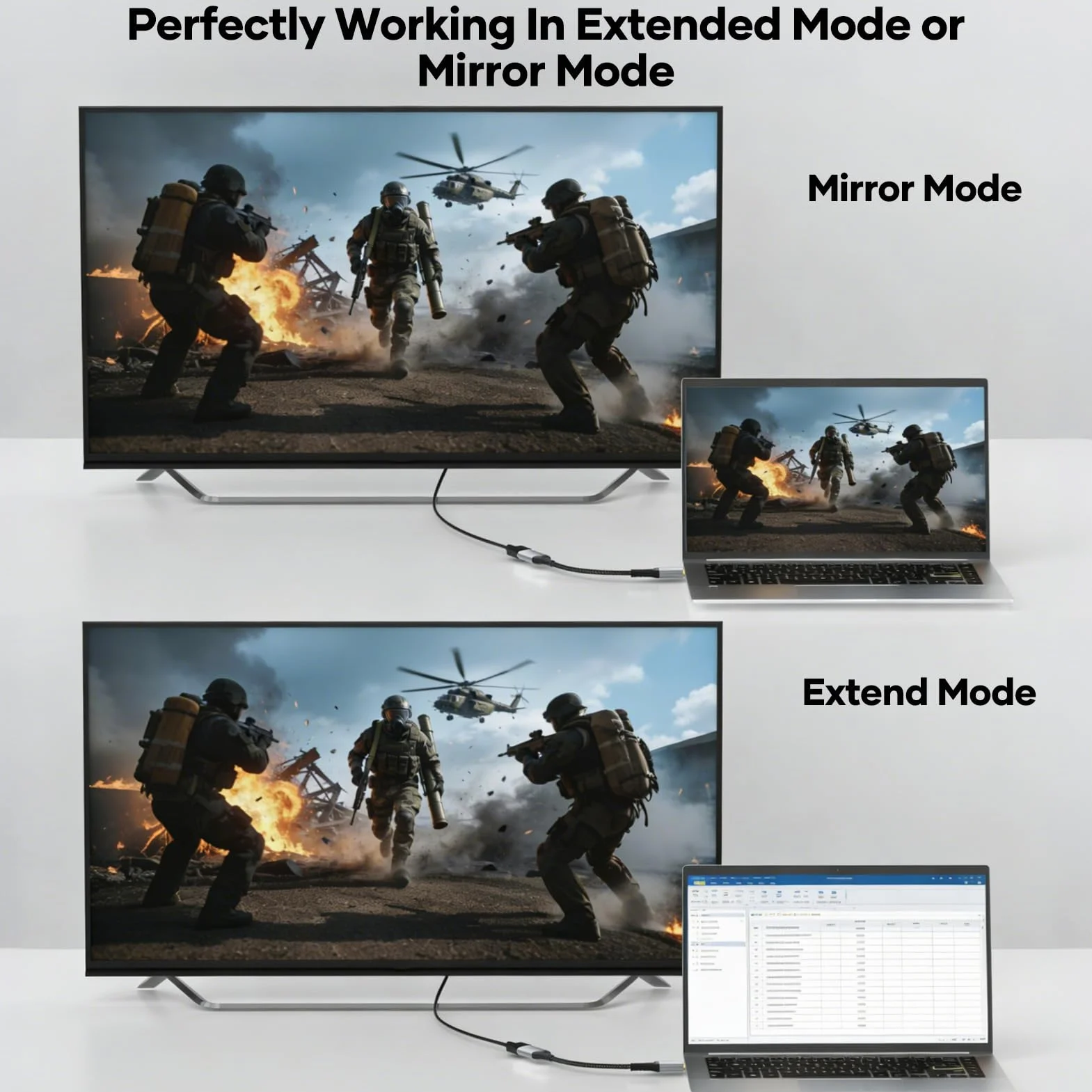 4K Adaptateur DisplayPort vers HDMI, Convertisseur Unidirectionnel DP mâle vers HDMI Femelle Gris