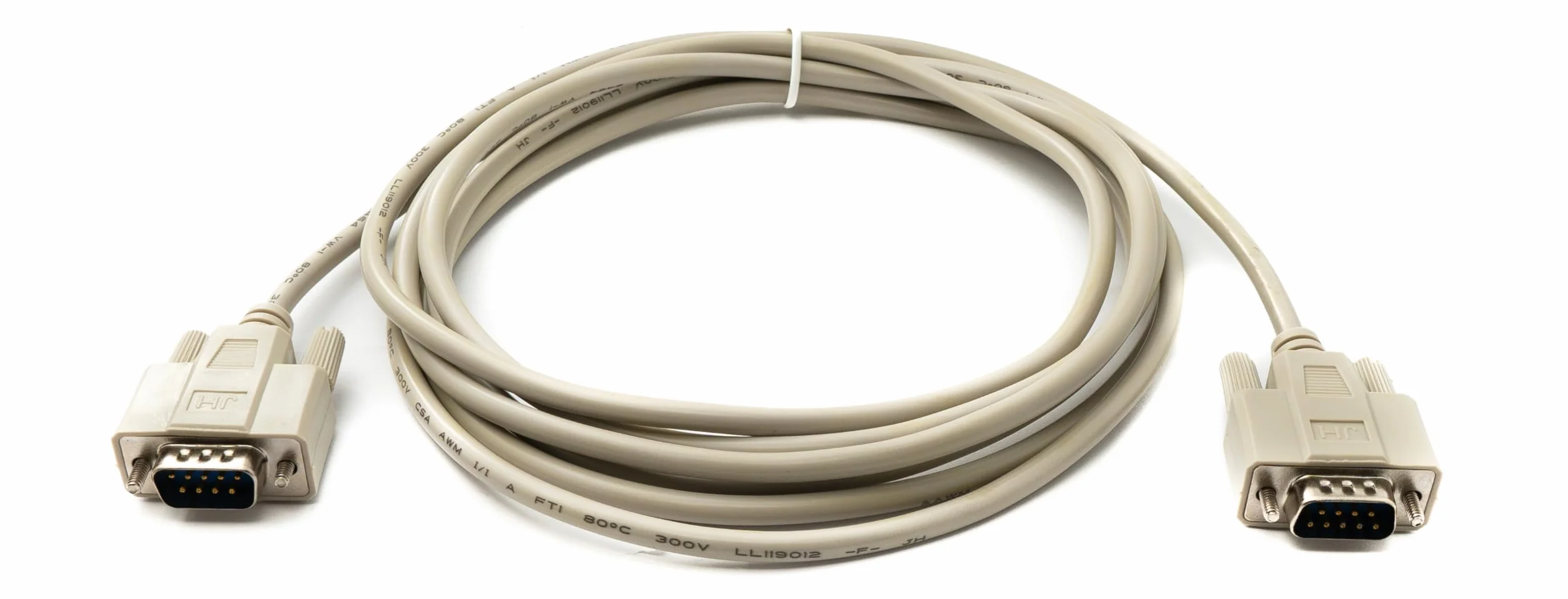 System-S D Sub Câble RS232 DB9 3 m 9 broches mâle vers mâle Gris