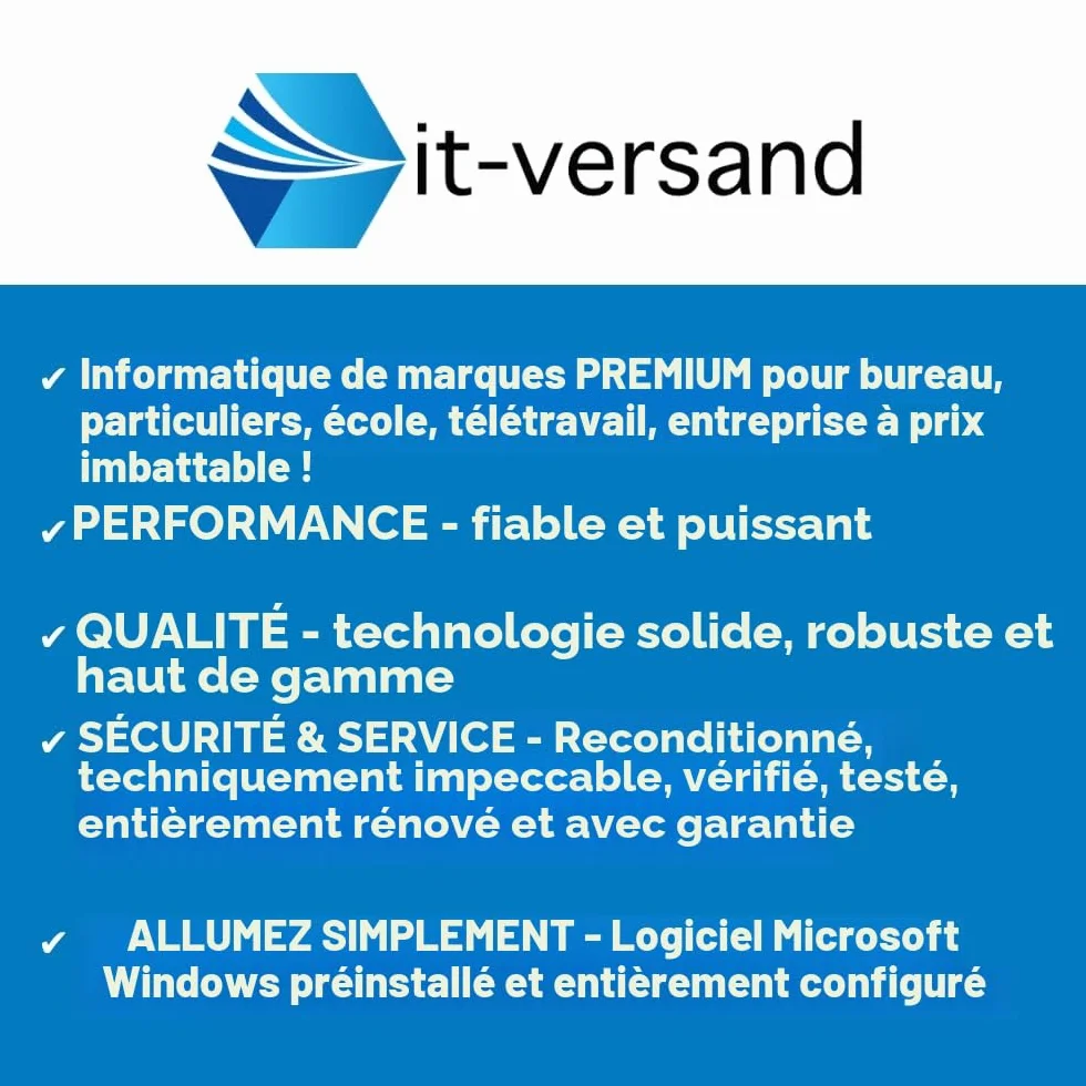 Lenovo ThinkCentre M720q Tiny Intel Six Core i5 8500T Disque dur SSD 512 Go Mémoire 16 Go Windows 11 Pro avec Wi-Fi et Bluetooth Ordinateur de bureau Mini PC (Reconditionné)