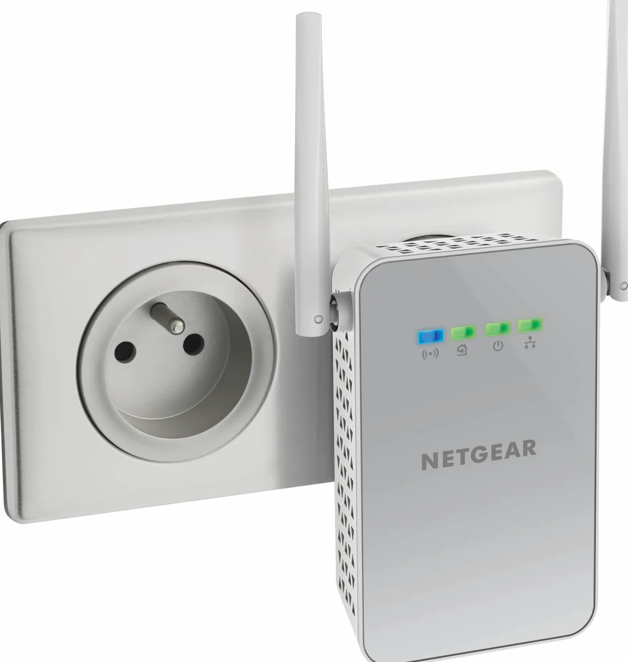NETGEAR PLPW1000, CPL WiFi 1000 Mbps avec 1 Port Ethernet, Prise CPL Fibre idéal & PLP1000, CPL 1000 mbps avec Port Ethernet, Prise CPL Fibre idéal pour Avoir Internet Partout dans la Maison