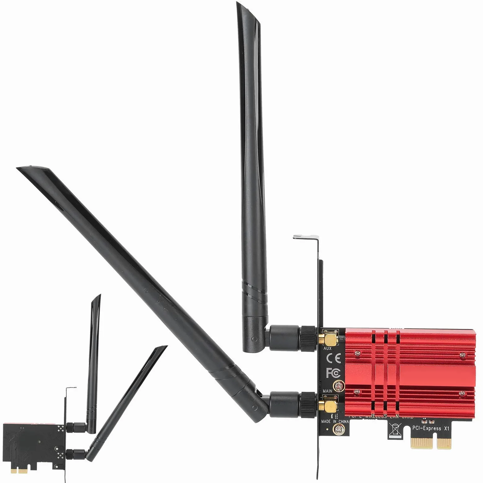 Carte Réseau Fil PCI E Adaptateur Wi-FI Double Bande AX200S BR