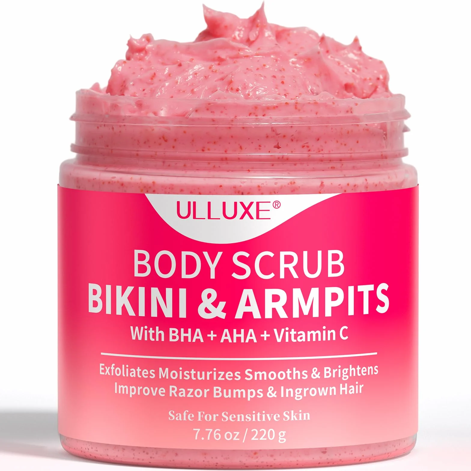 Gommage exfoliant maillot 10% AHA + BHA vitamine C 200g élimine poils incarnés taches brunes