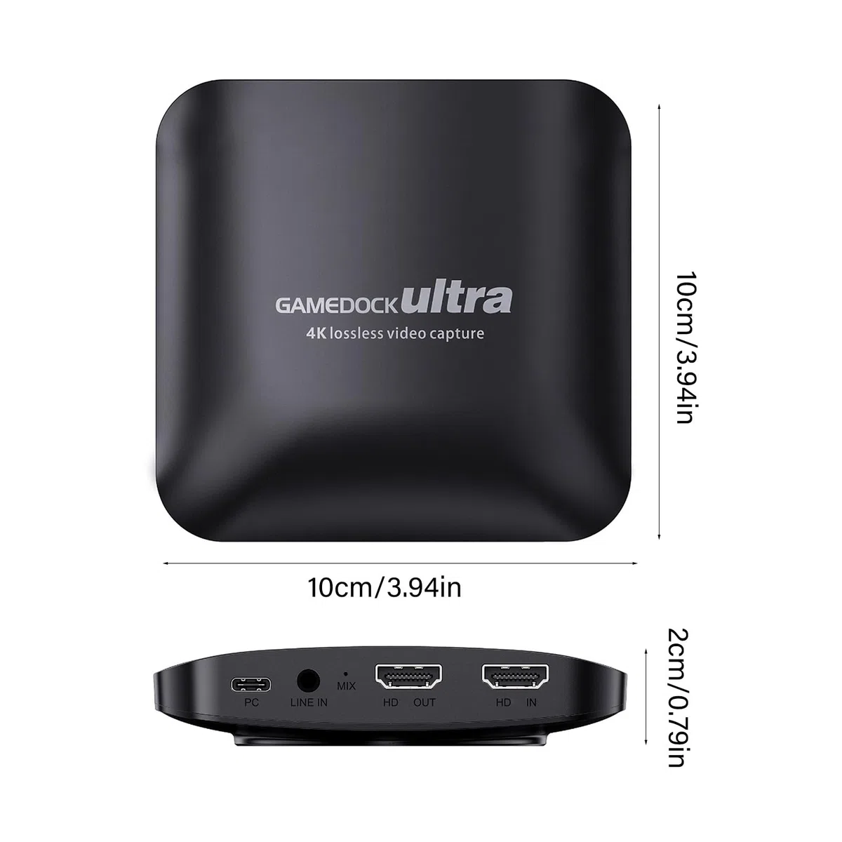 Carte de capture vidéo 4K pour streaming en direct, port USB 3.1, coque en alliage d'aluminium 1080p 60 fps 120 fps appareils de capture HDTV