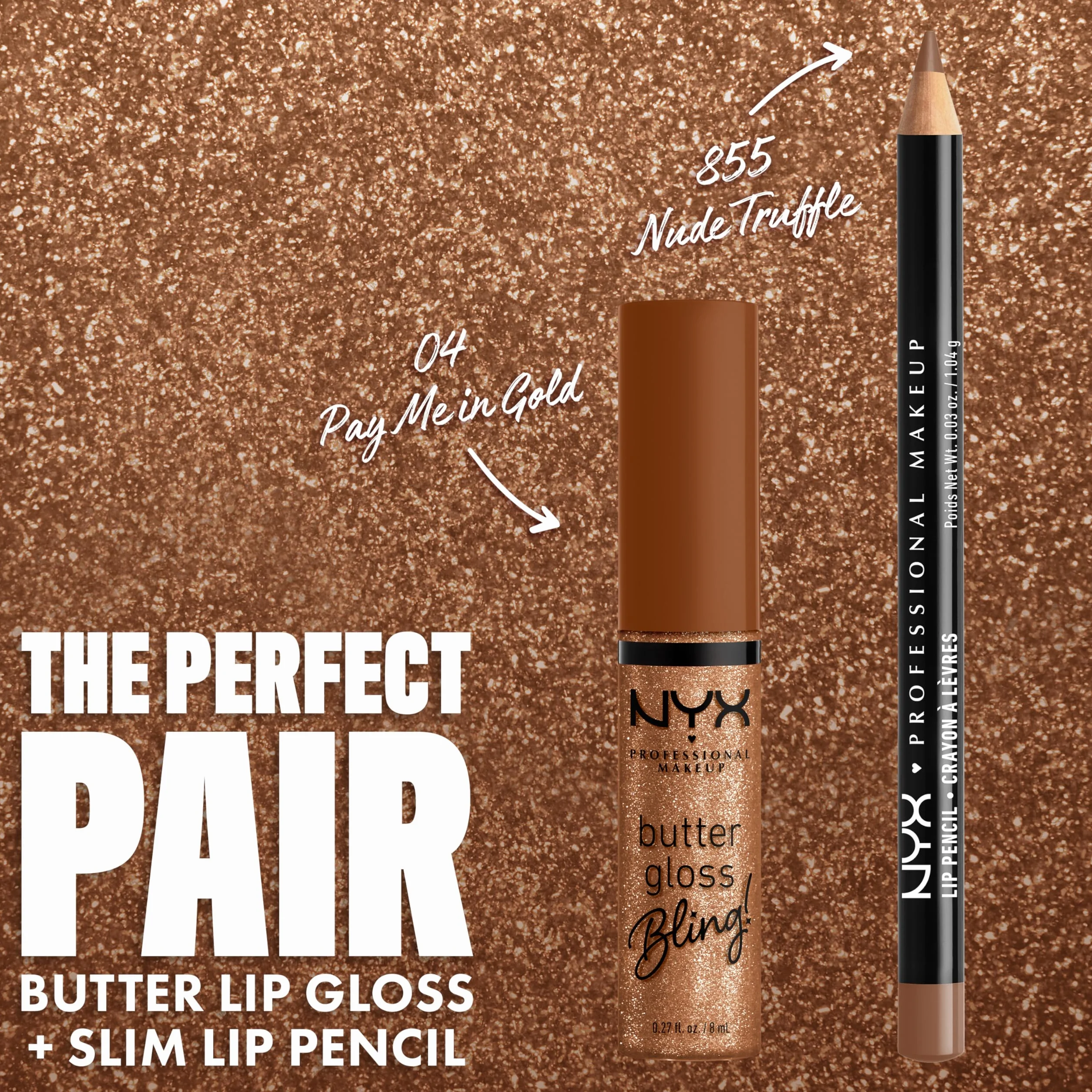NYX Professional Makeup Slim Lip Pencil Nude Truffle - Crayon à lèvres longue tenue
