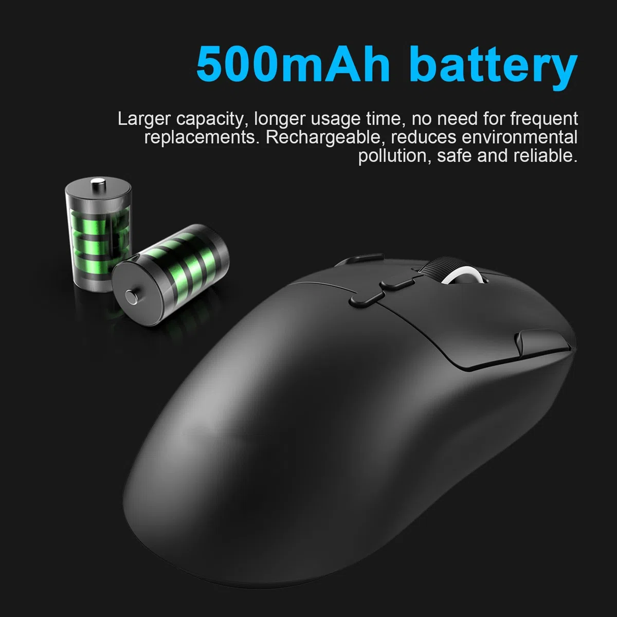 Souris de Jeu Légère 58g 3 Modes (Black)
