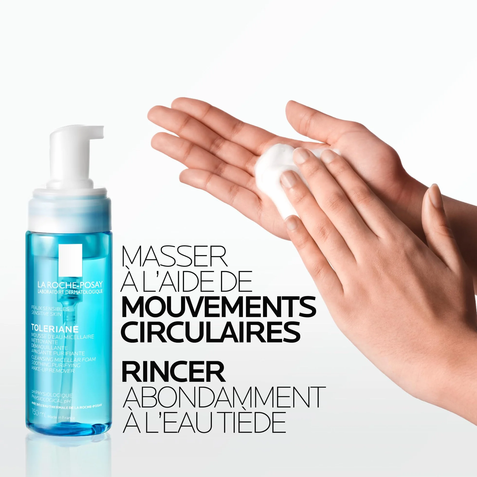 La Roche-Posay Toleriane Mousse d'Eau Micellaire Nettoyante et Démaquillante 150 ml
