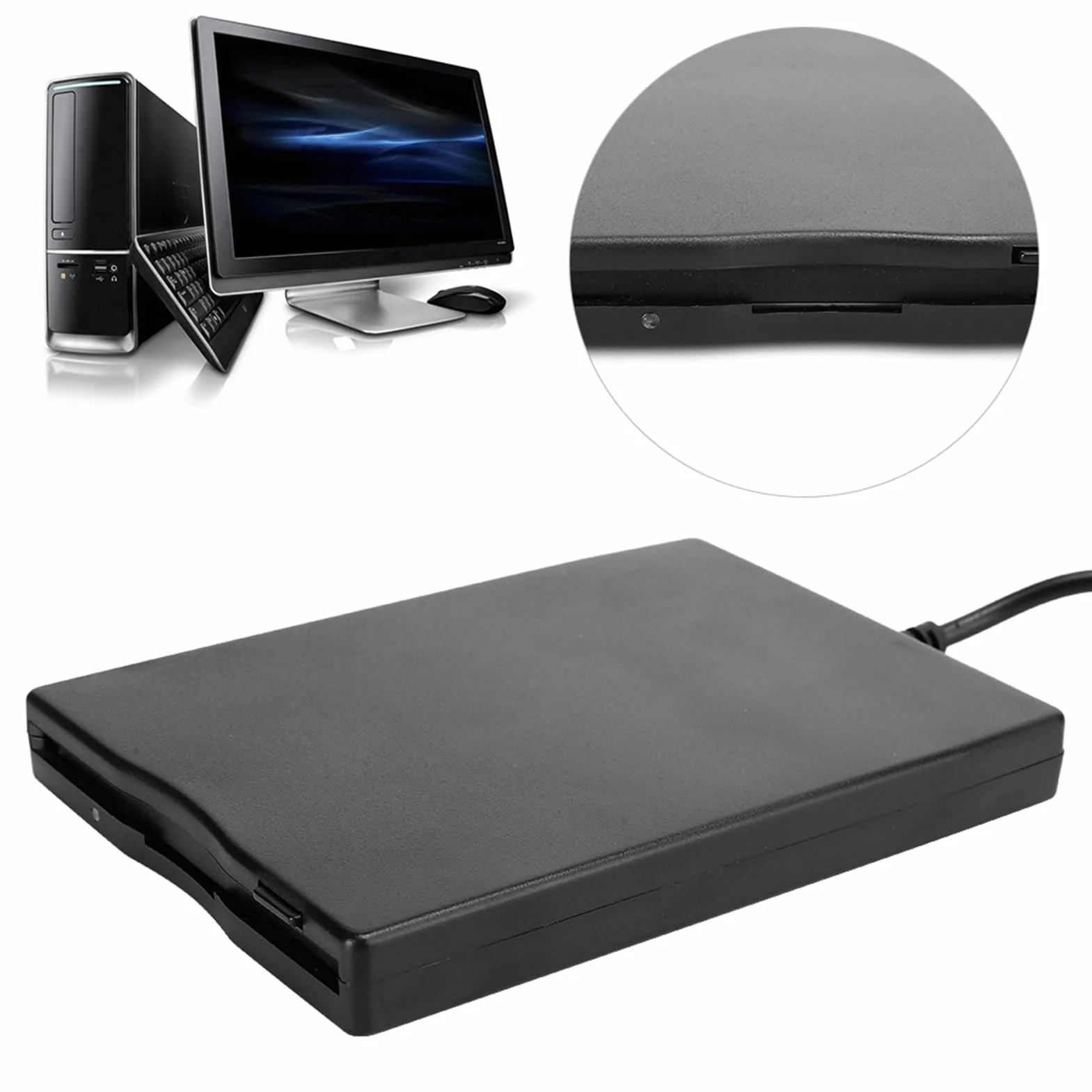 aqxreight Lecteur de disquette portable 3,5" externe