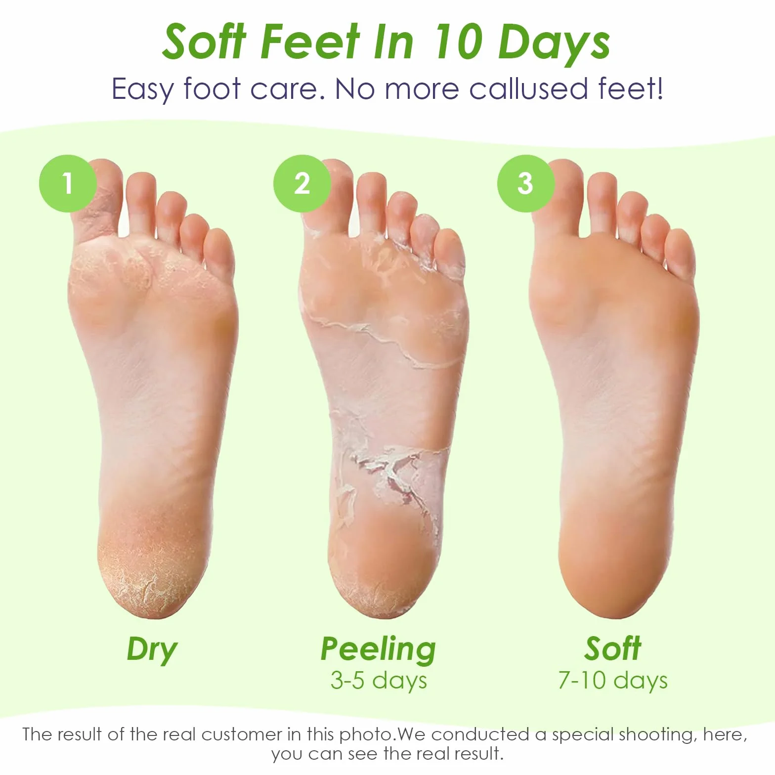 Masque Pied Peeling Nourrissant Aloe Vera pour Pieds Secs et Fendillés