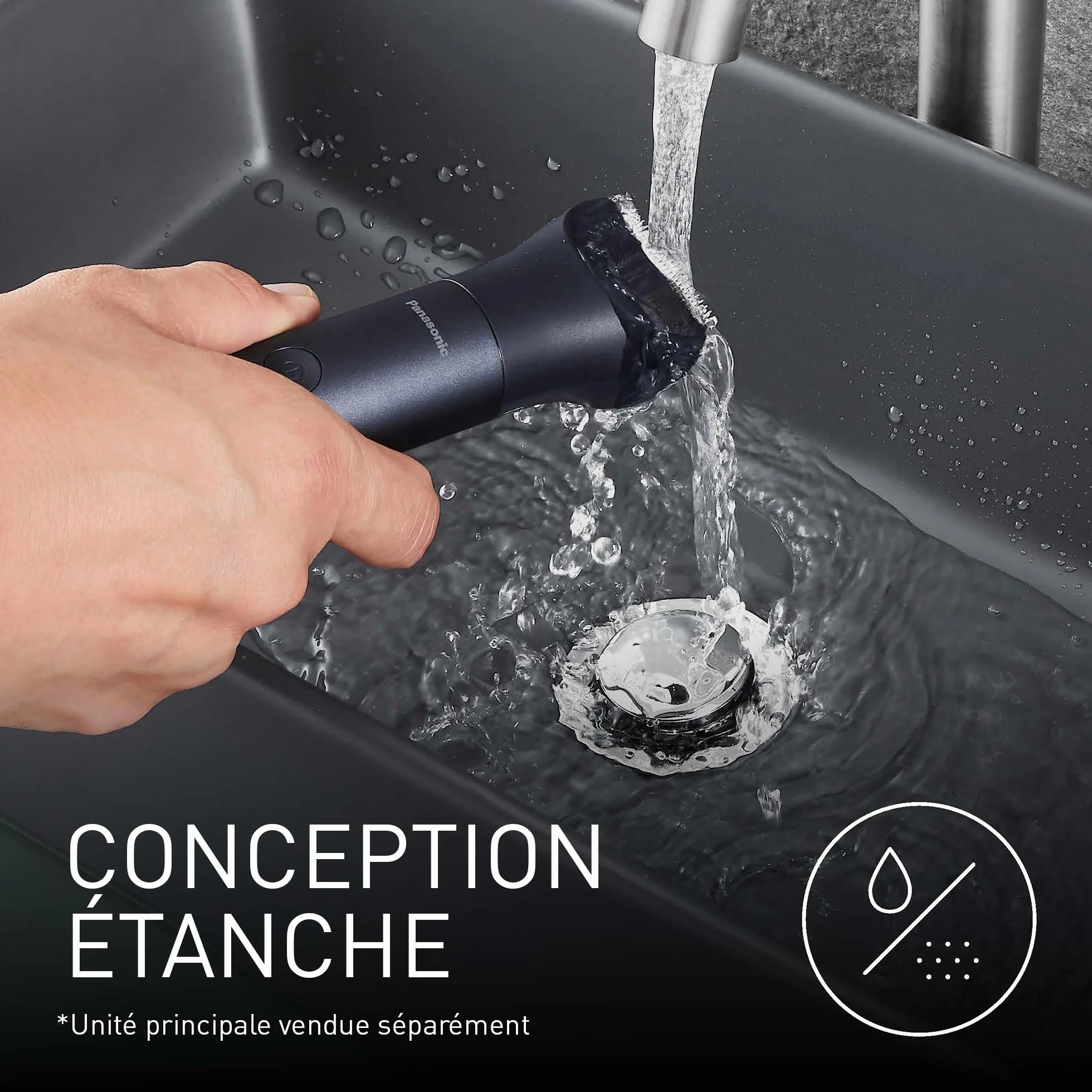Panasonic ER-CHC1-A301 MULTISHAPE Accessoire Tête de Tondeuse à Cheveux avec lames professionnelles, 15 Réglages de Longueur, 4 Peignes, Noir
