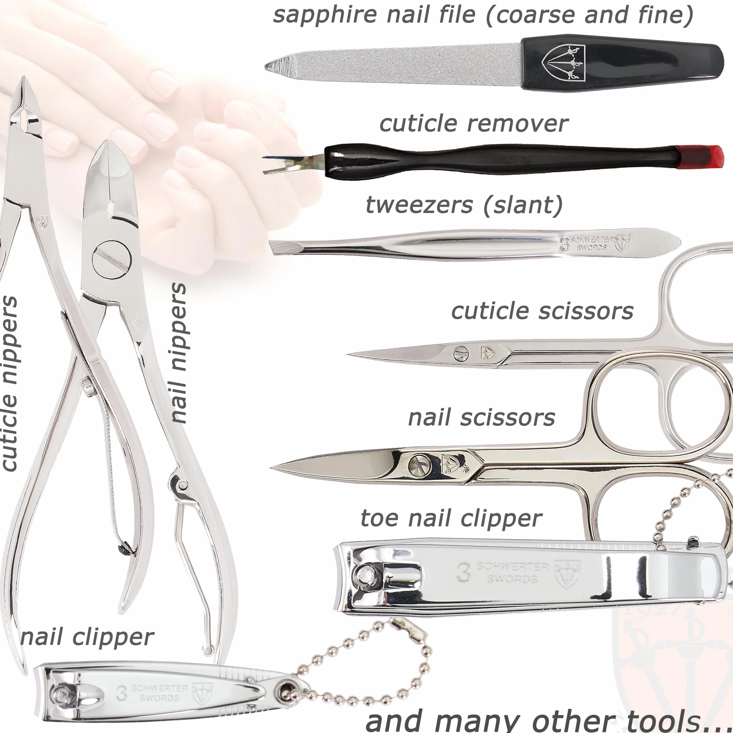 3 Swords Germany kit manucure pédicure soin des ongles qualité marque