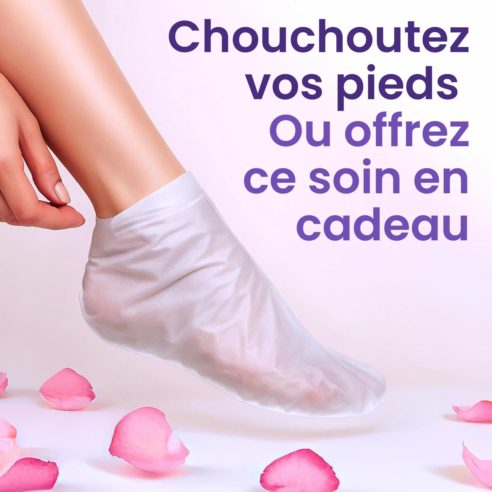Masque Pied Exfoliant 6 Paires – Peeling Pied Hydratant au Beurre de Karité & Lavande, Chaussettes Exfoliantes