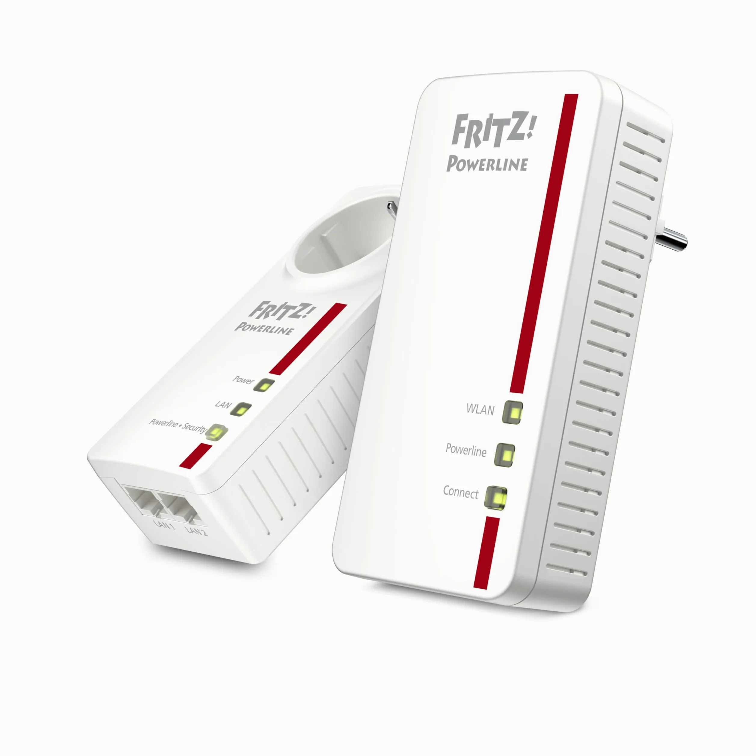 AVM Fritz Powerline 1260E/1220E WLAN Set (point d'accès WLAN, idéal pour le streaming multimédia ou les connexions NAS, 1200 Mbit / s, version en langue allemande) Blanc