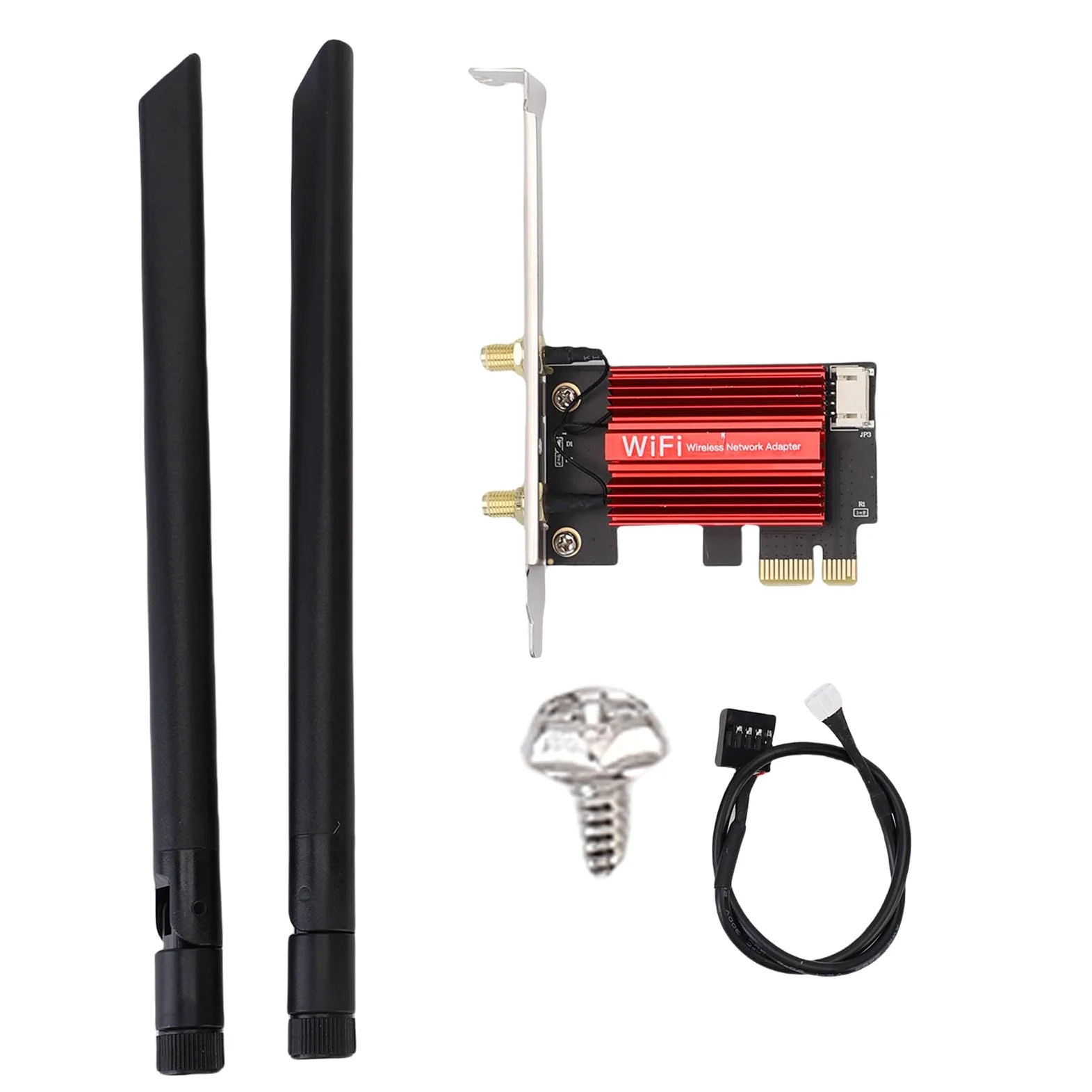 Bewinner Carte WiFi 6E PCIe 4200Mbps Adaptateur Tri-Bande 6GHz 5GHz 2.4GHz avec Bluetooth 5.2 OFDMA MU-MIMO pour Jeux et Vidéos 4K/8K Haute Performance