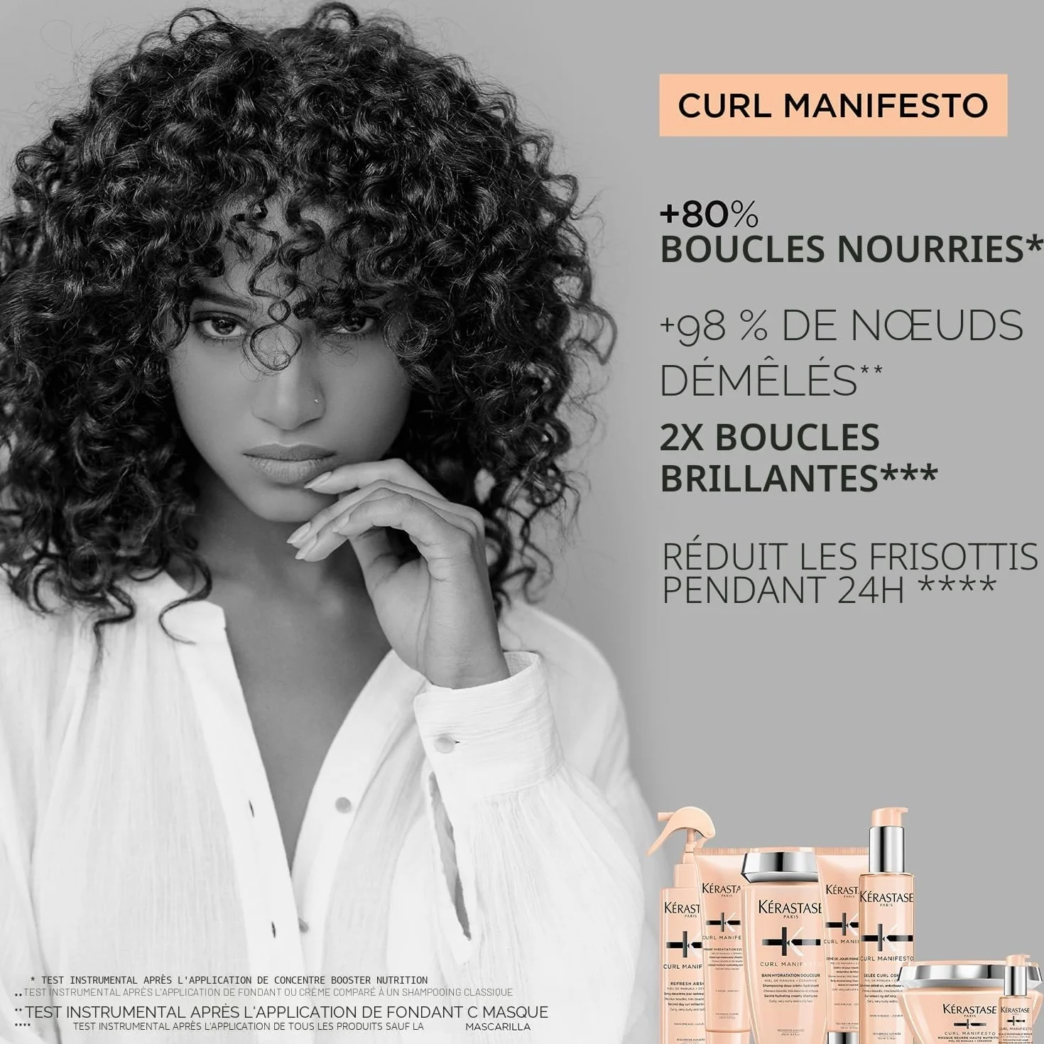 Kérastase Curl Manifesto Fondant Hydratation Essentielle Après-Shampoing Hydratant Démêlant 250 ml