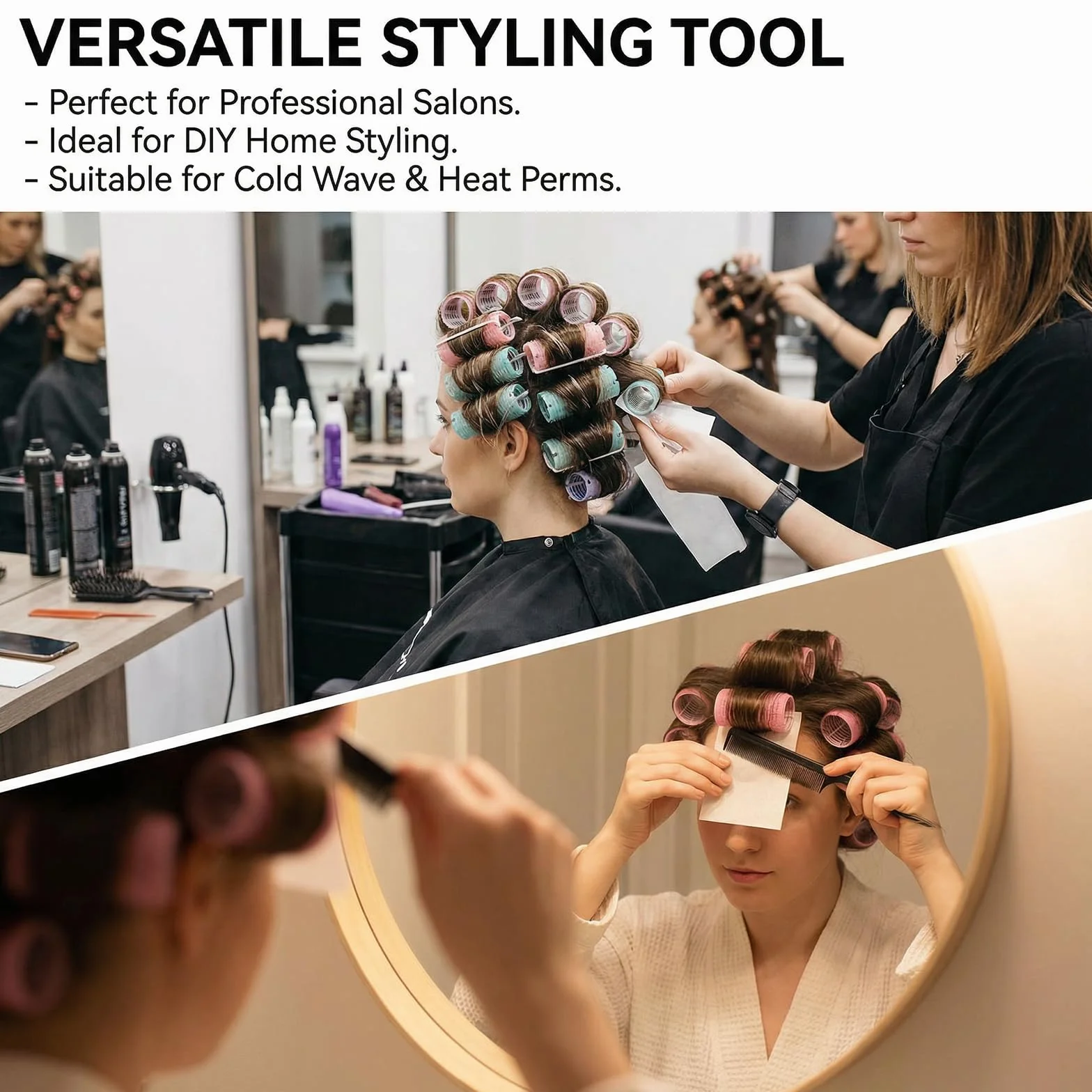 Papier perm pour cheveux lot de 320 feuilles ultra fines résistantes à la chaleur salon coiffure