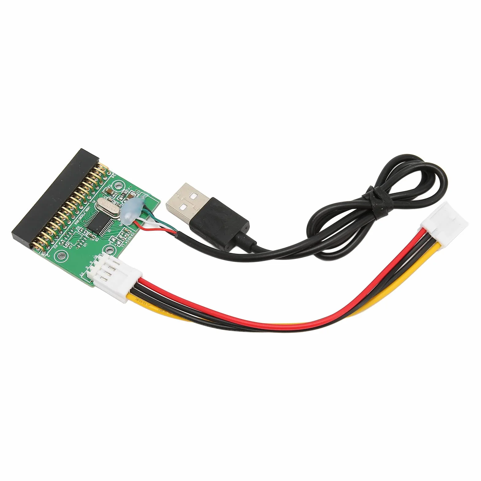 Denash Adaptateur Connecteur Lecteur Disquette 1,44 Mo 3,5 Pouces 34 Broches USB PCB Plug and Play